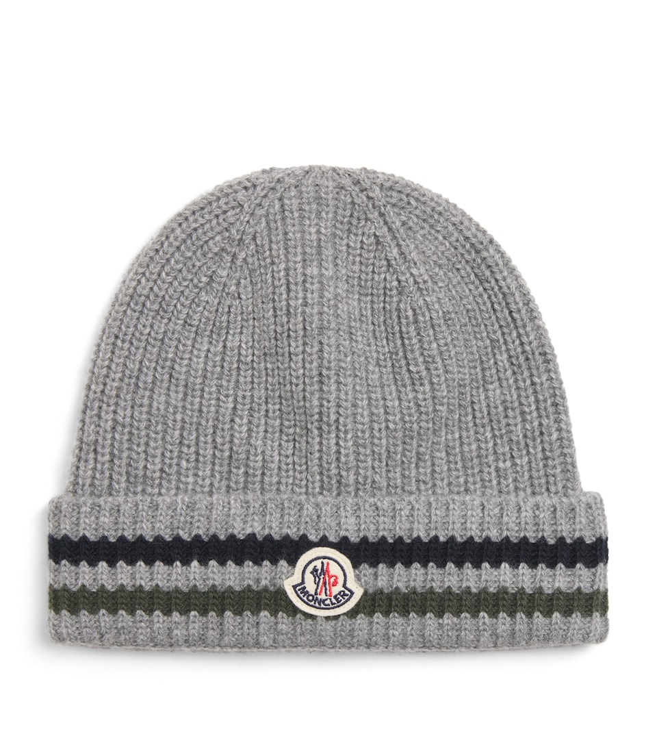 Virgin Wool Logo Patch Beanie