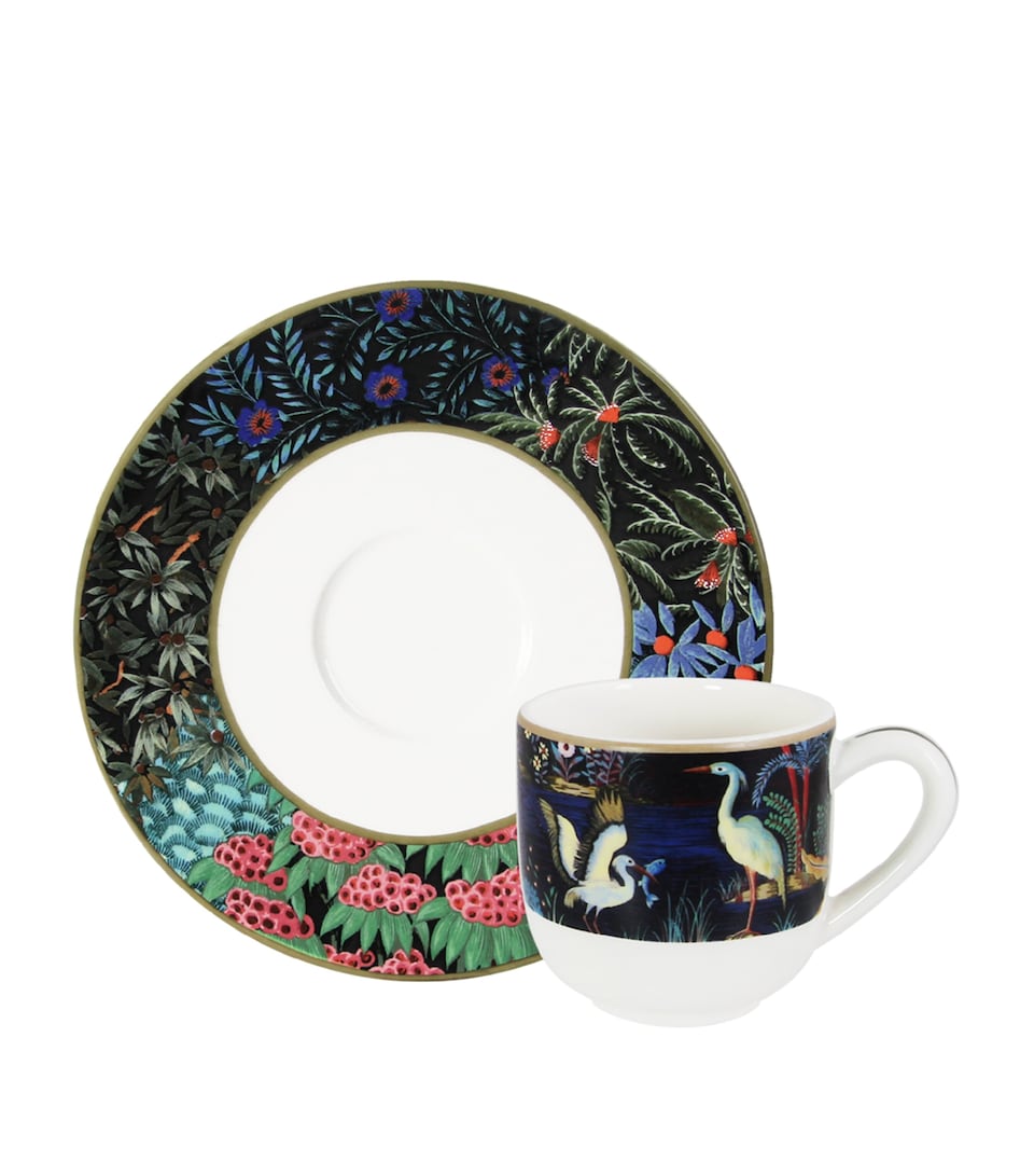 Gien Jardin du Palais Espresso Cup and Saucer