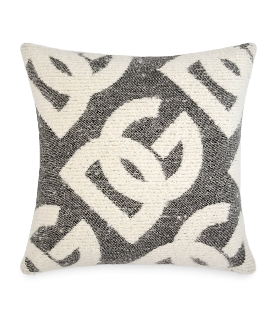 Wool-Silk-Cashmere Logo Cushion (50cm x 50cm)