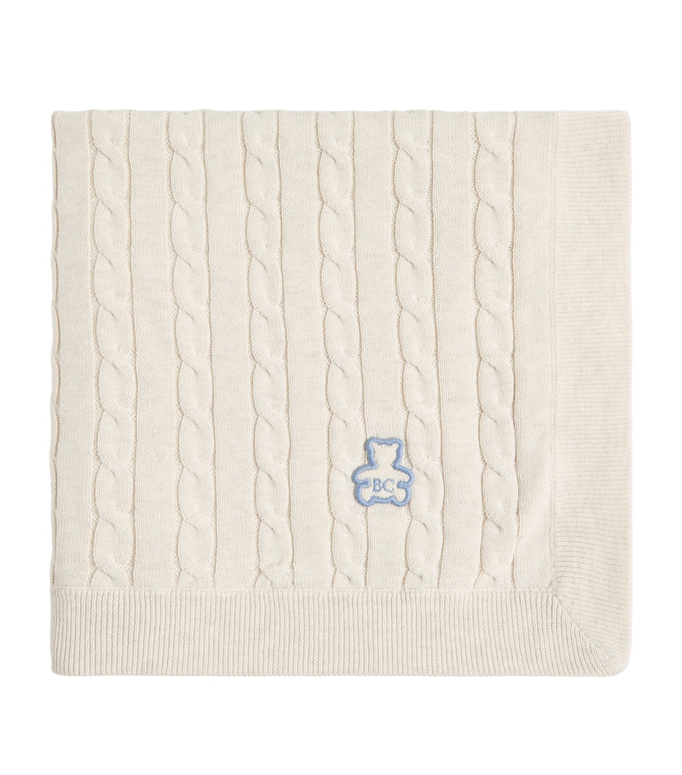 Brunello Cucinelli Kids Cotton Bernie Bear Blanket (80cm x 80cm)