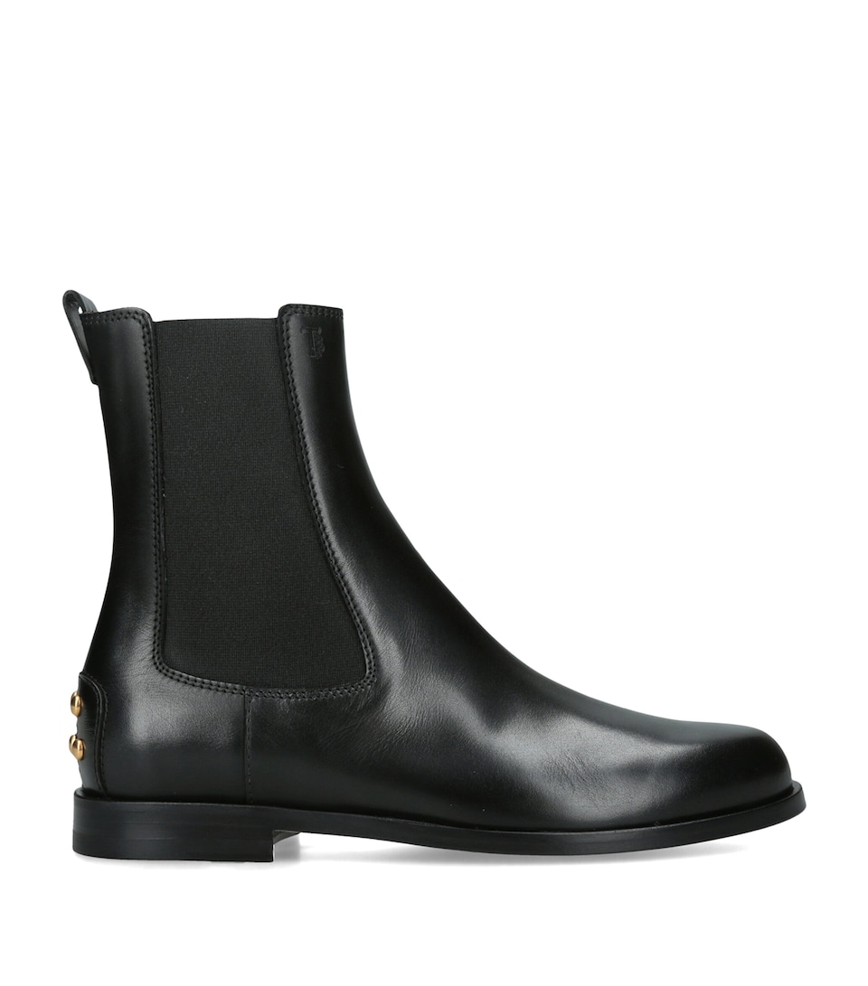 Tod's Leather Chelsea Boots Black