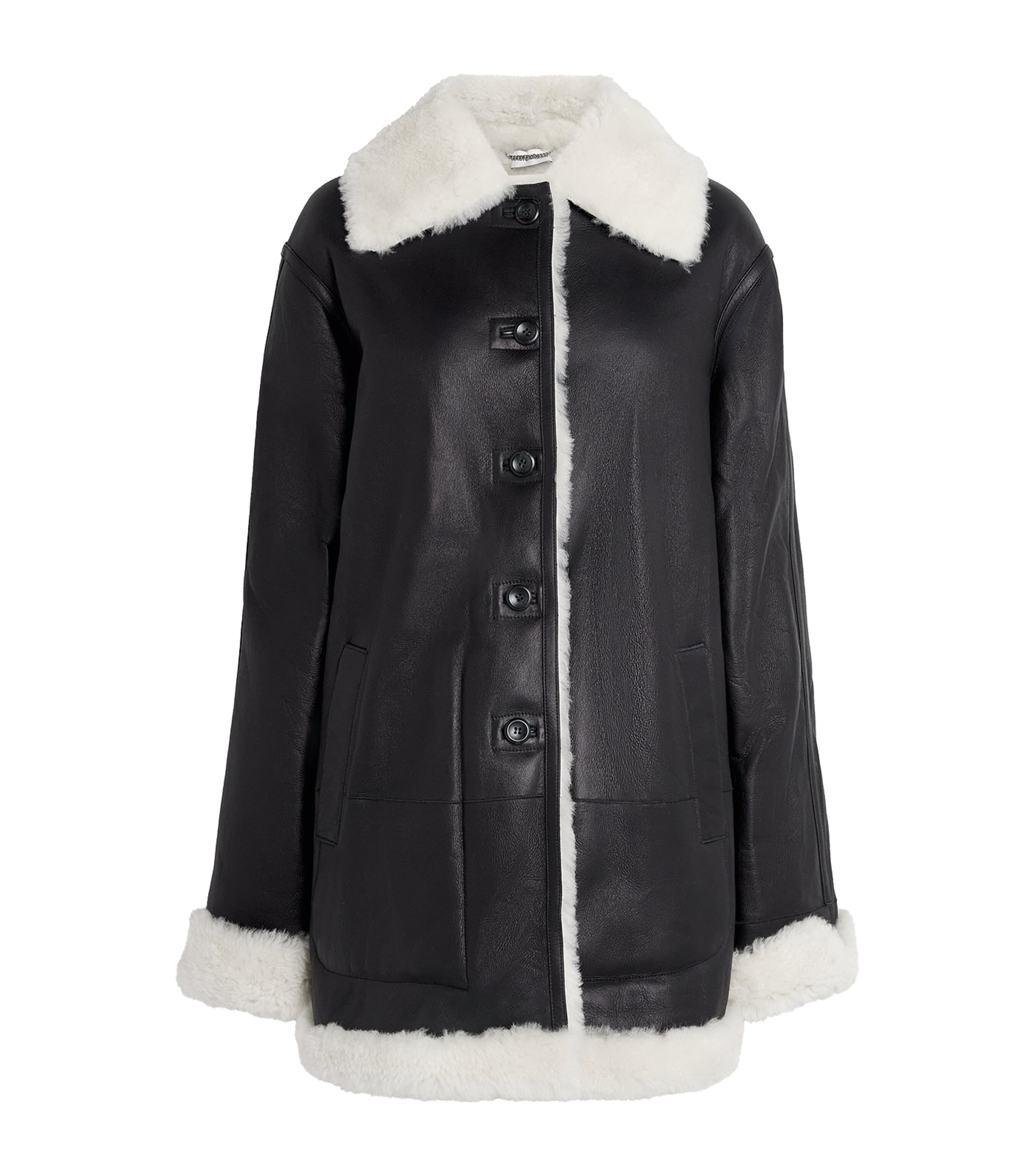 Altuzarra Shearling Blake Coat Black/white