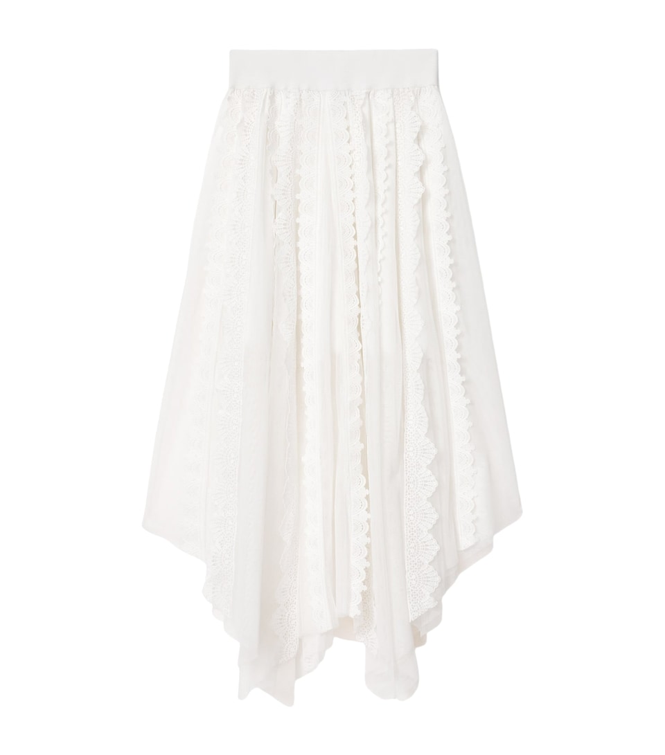 AllSaints Womens Vashtie Maxi Skirt Optic White