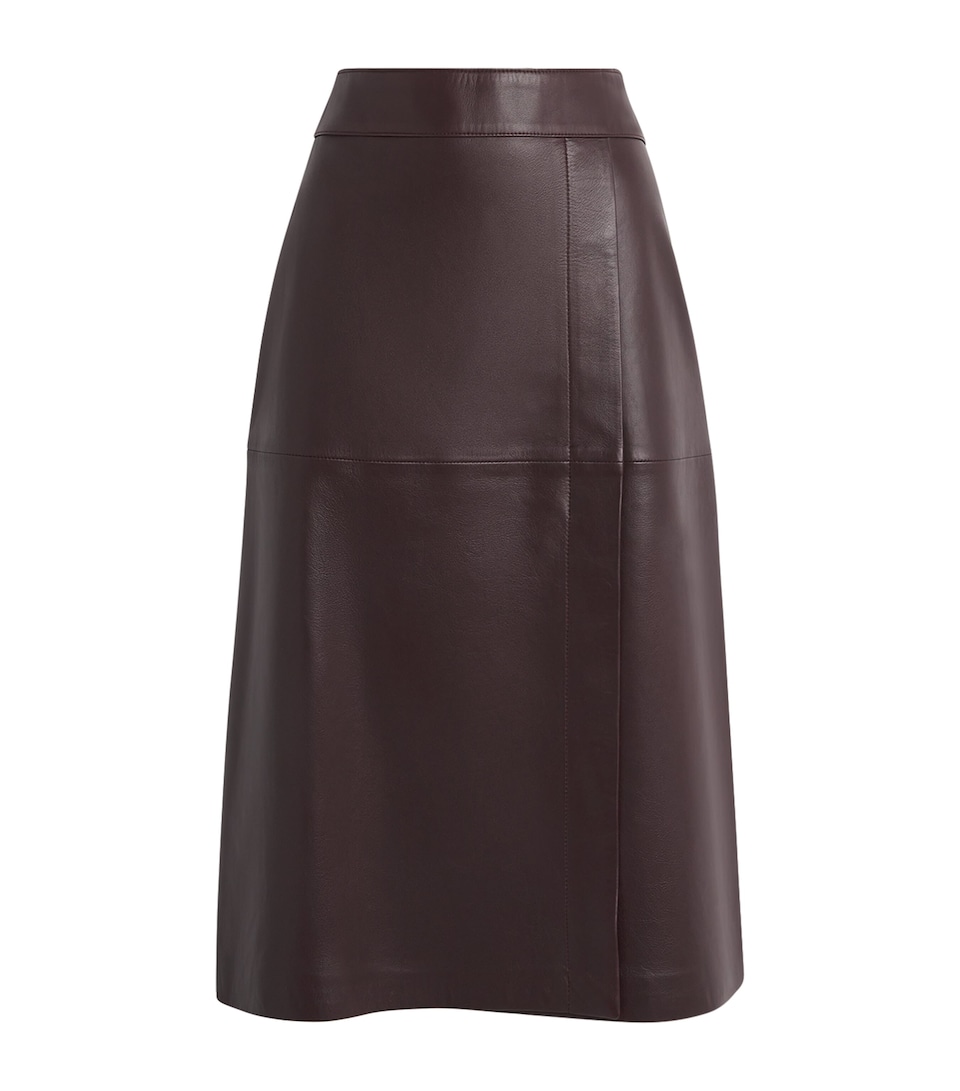 Leather Sèvres Midi Skirt