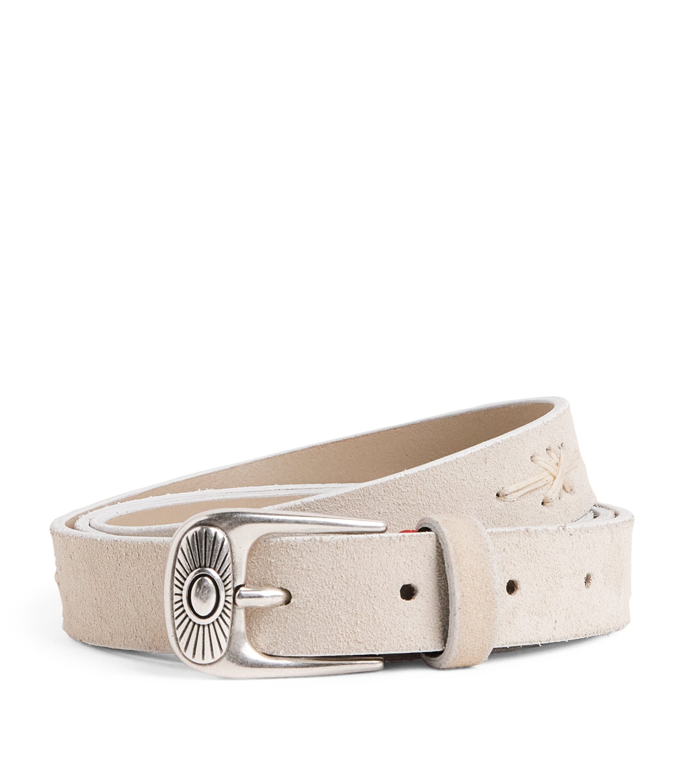 Eleventy Suede Western Belt Sabbia