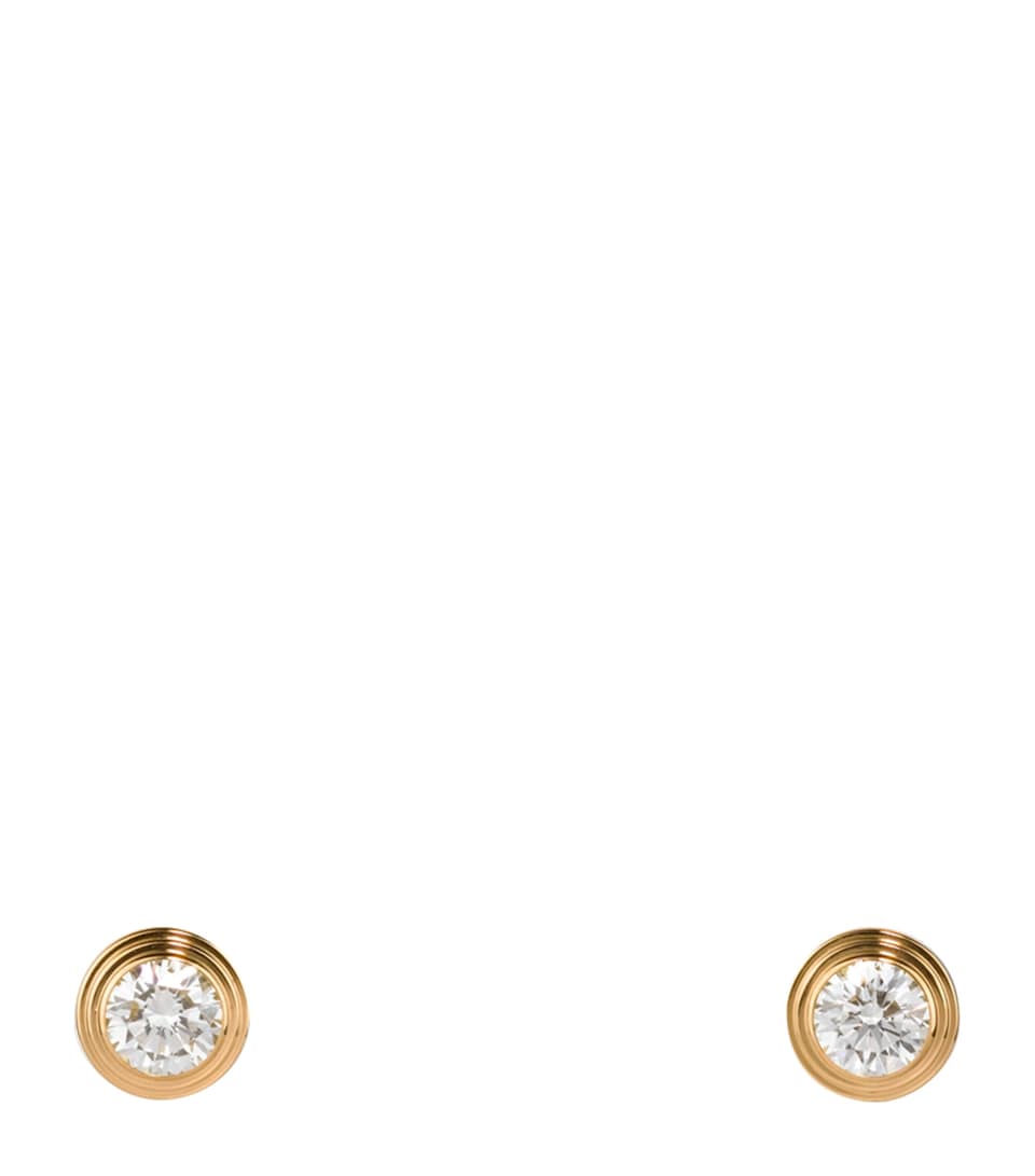 Cartier Medium Yellow Gold and Diamond Cartier d'Amour Earrings Yellow Gold