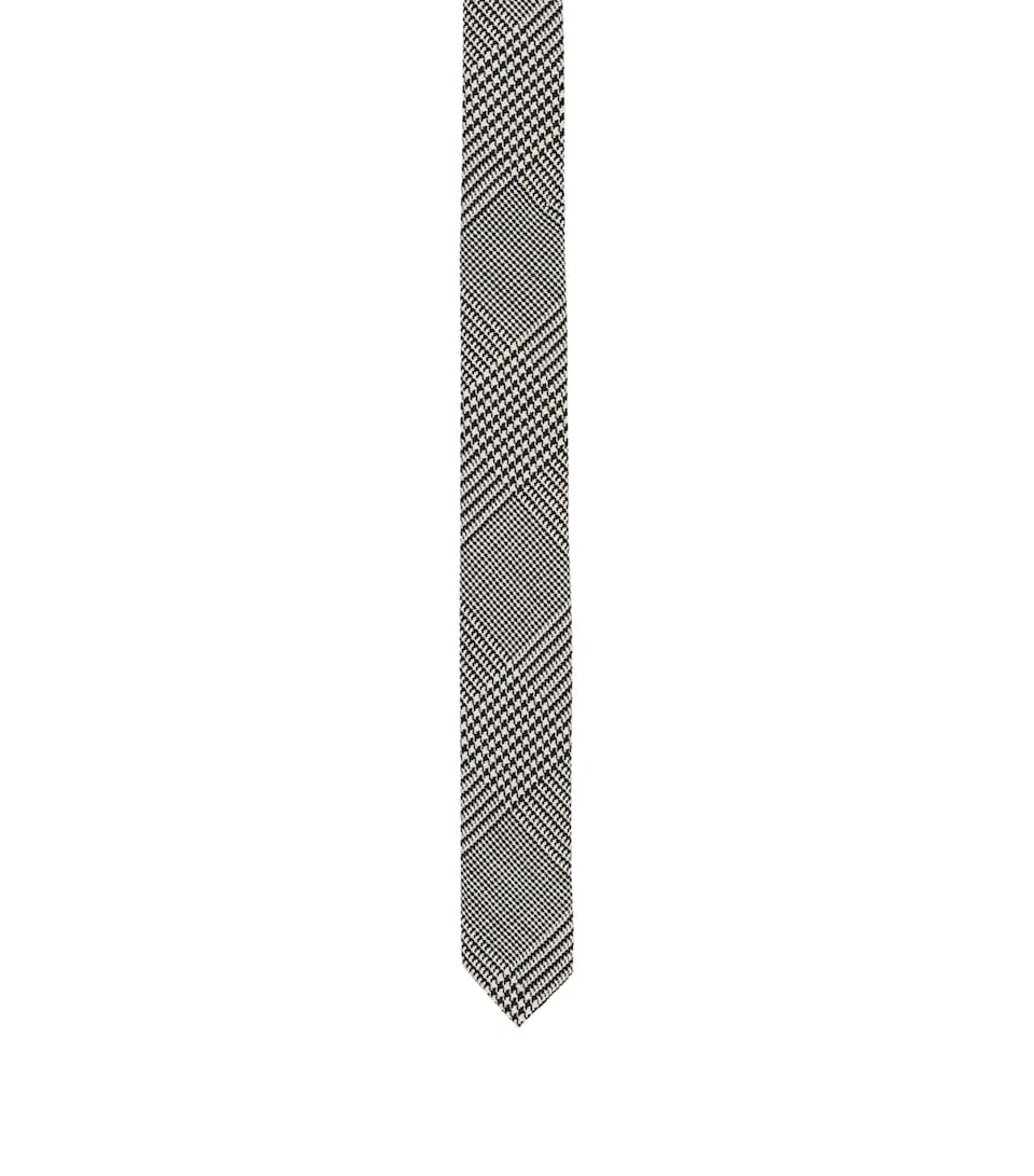 Virgin Wool-Blend Prince of Wales Tie