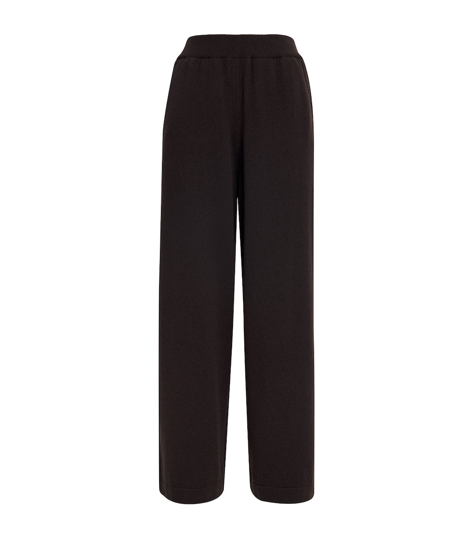 Cashmere-Blend Wide-Leg Sweatpants