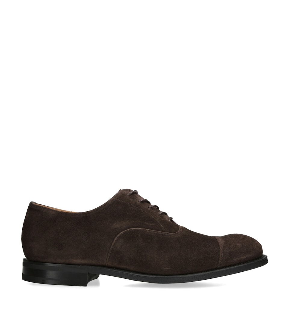 Church's Suede Consul 2.0 Oxford Shoes Dark Brown