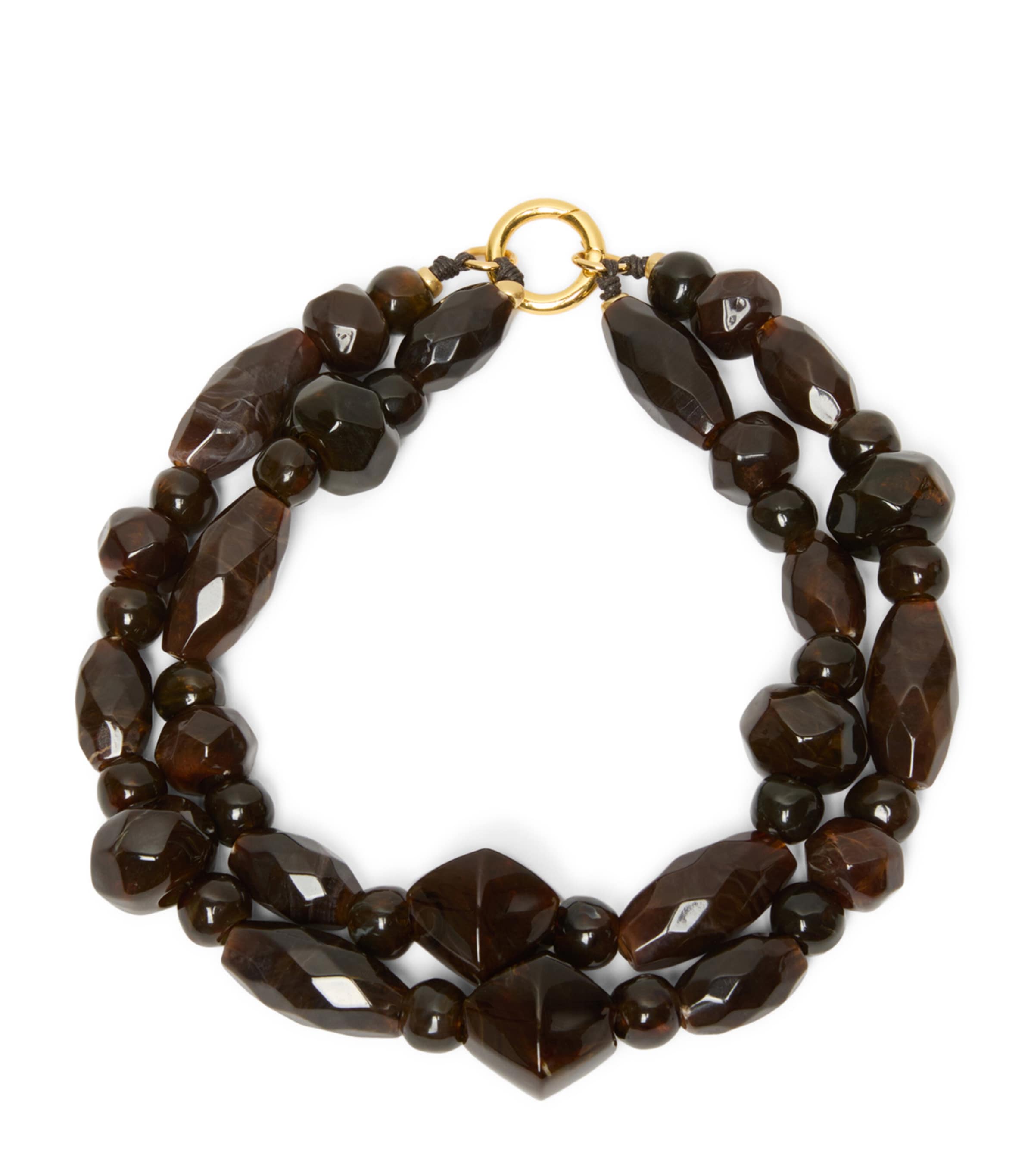 Max Mara Beaded Choker Dark Bown