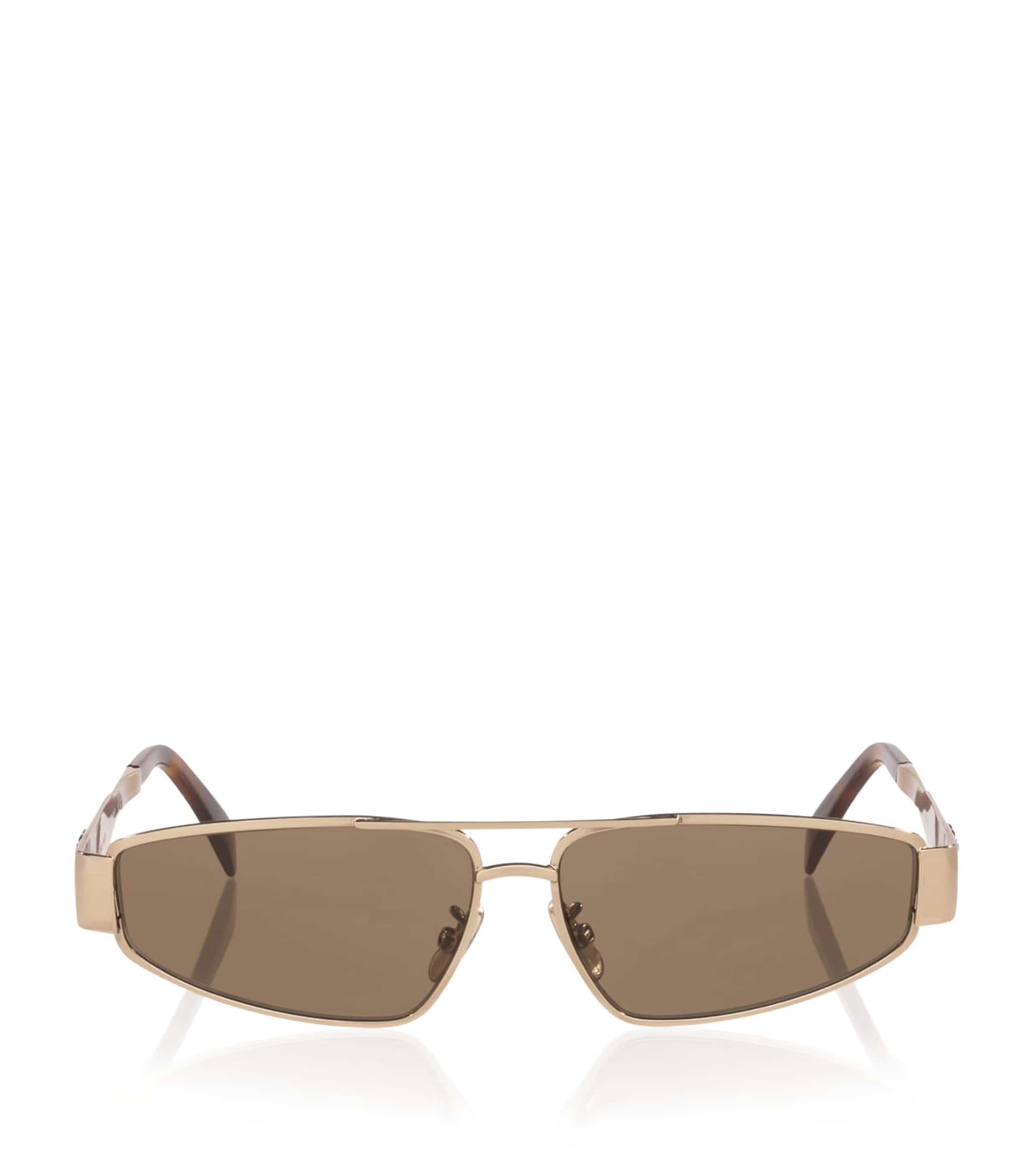 Celine Metal Triomphe Irregular Sunglasses Pink