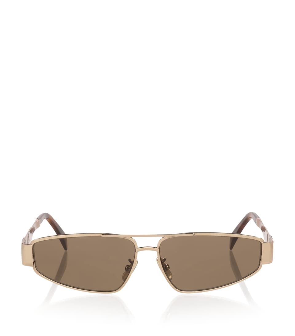 Celine Metal Triomphe Irregular Sunglasses Pink