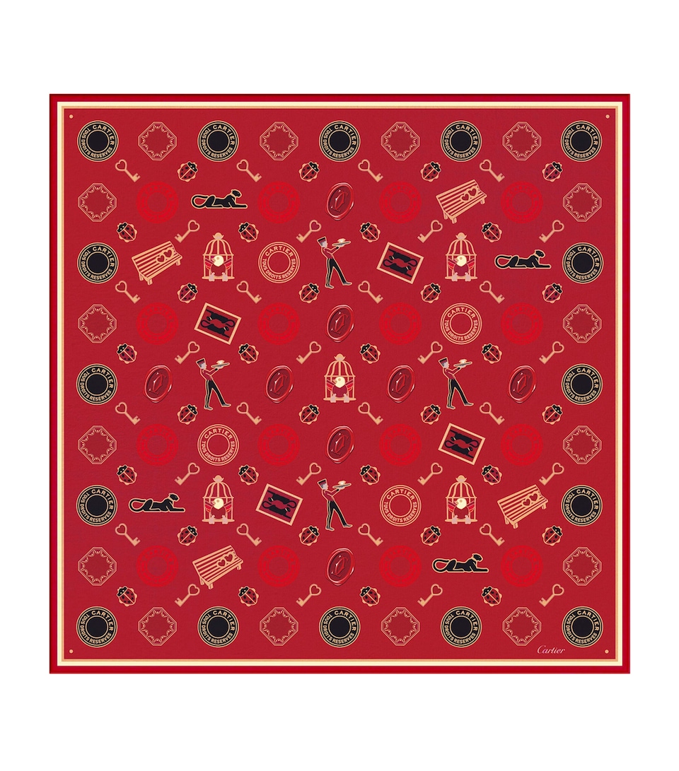 Silk Diabolo de Cartier Scarf