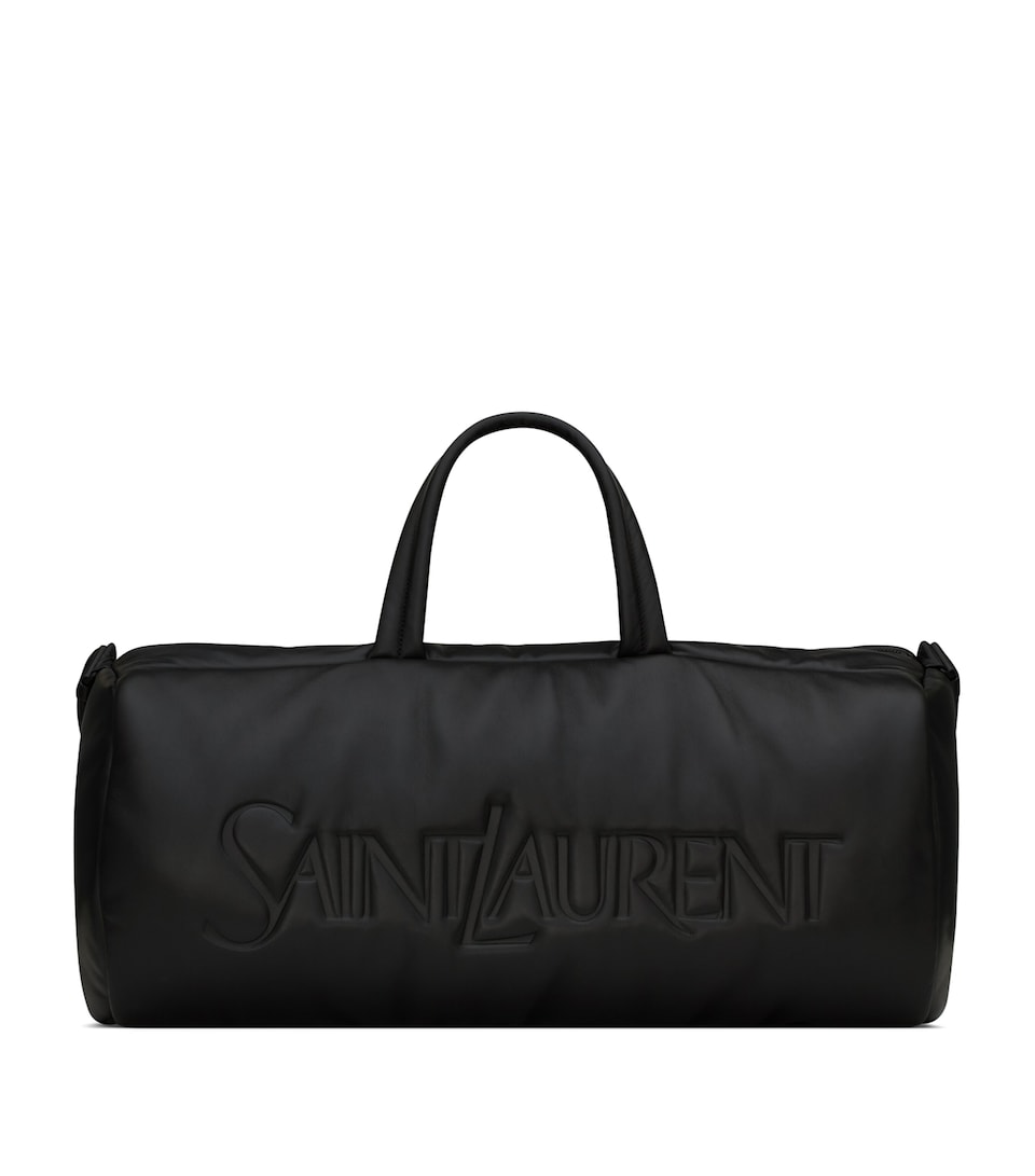 Calfskin Logo Duffle Bag