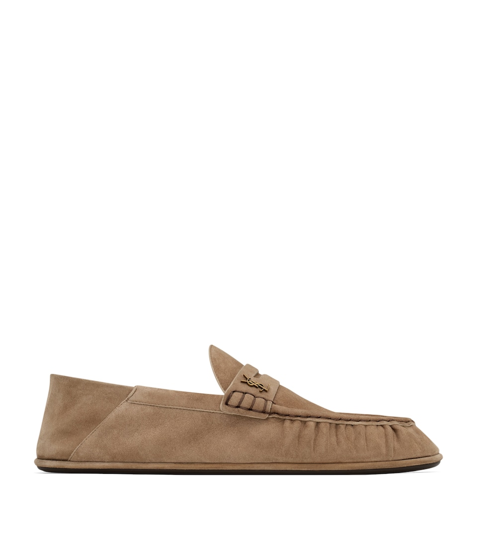 Saint Laurent Suede Foldable Le Loafers
