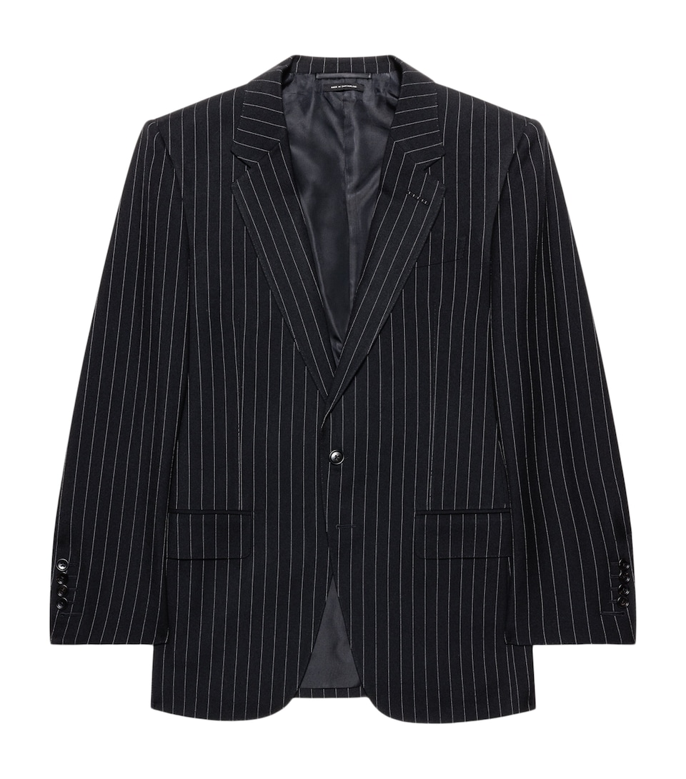 TOM FORD Mens Virgin-Wool Pinstripe Colbert Blazer Nwe