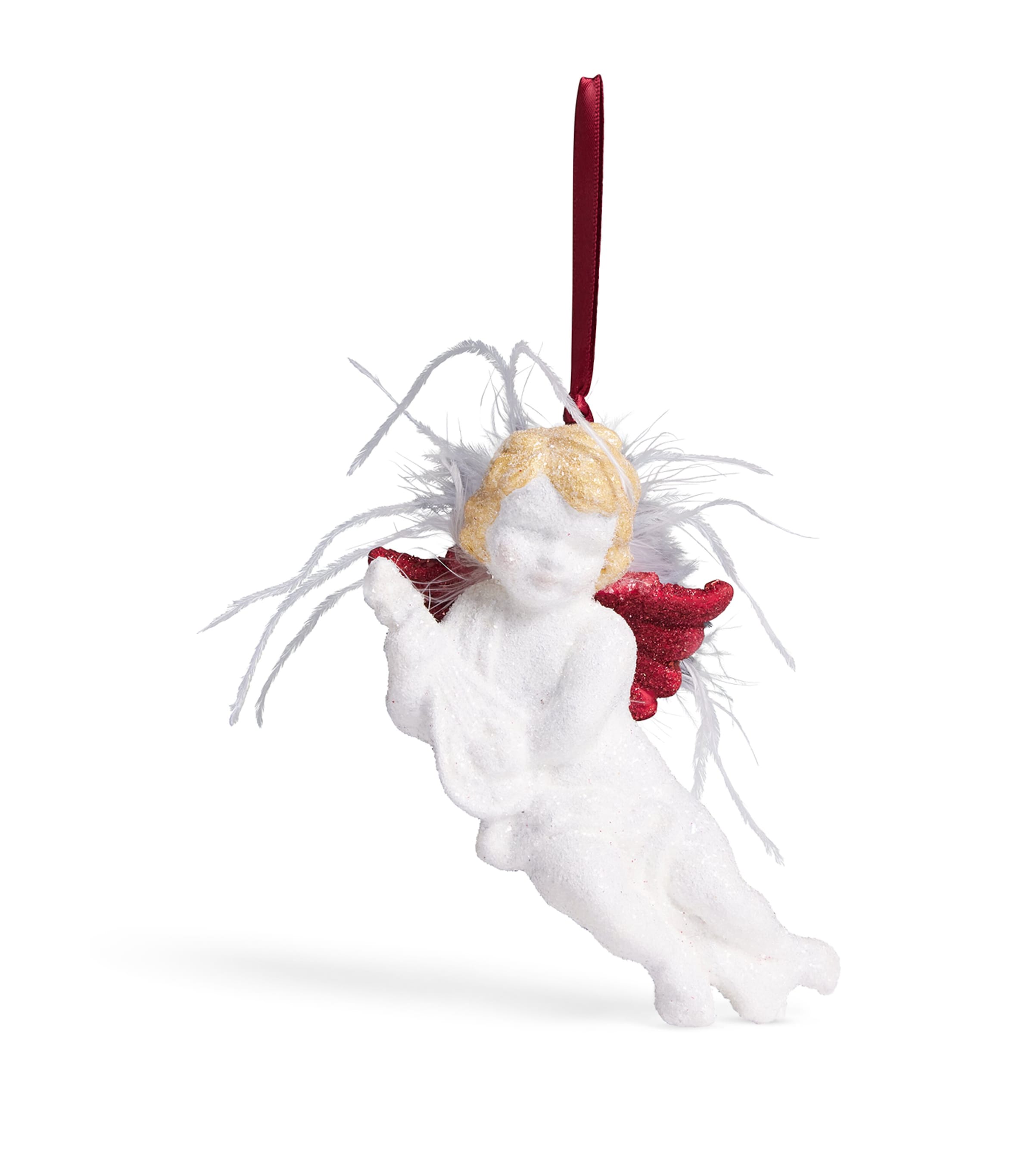 Harrods Cherub Tree Decoration Red