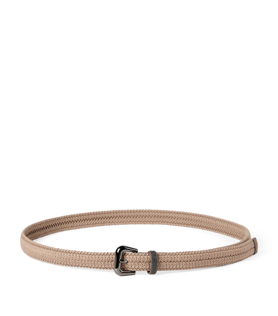 Stretch-Cotton Braided Belt