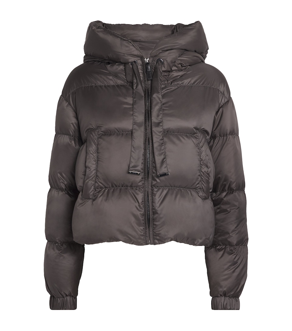 Water-Repellent Down Cropped Puffer Jacket