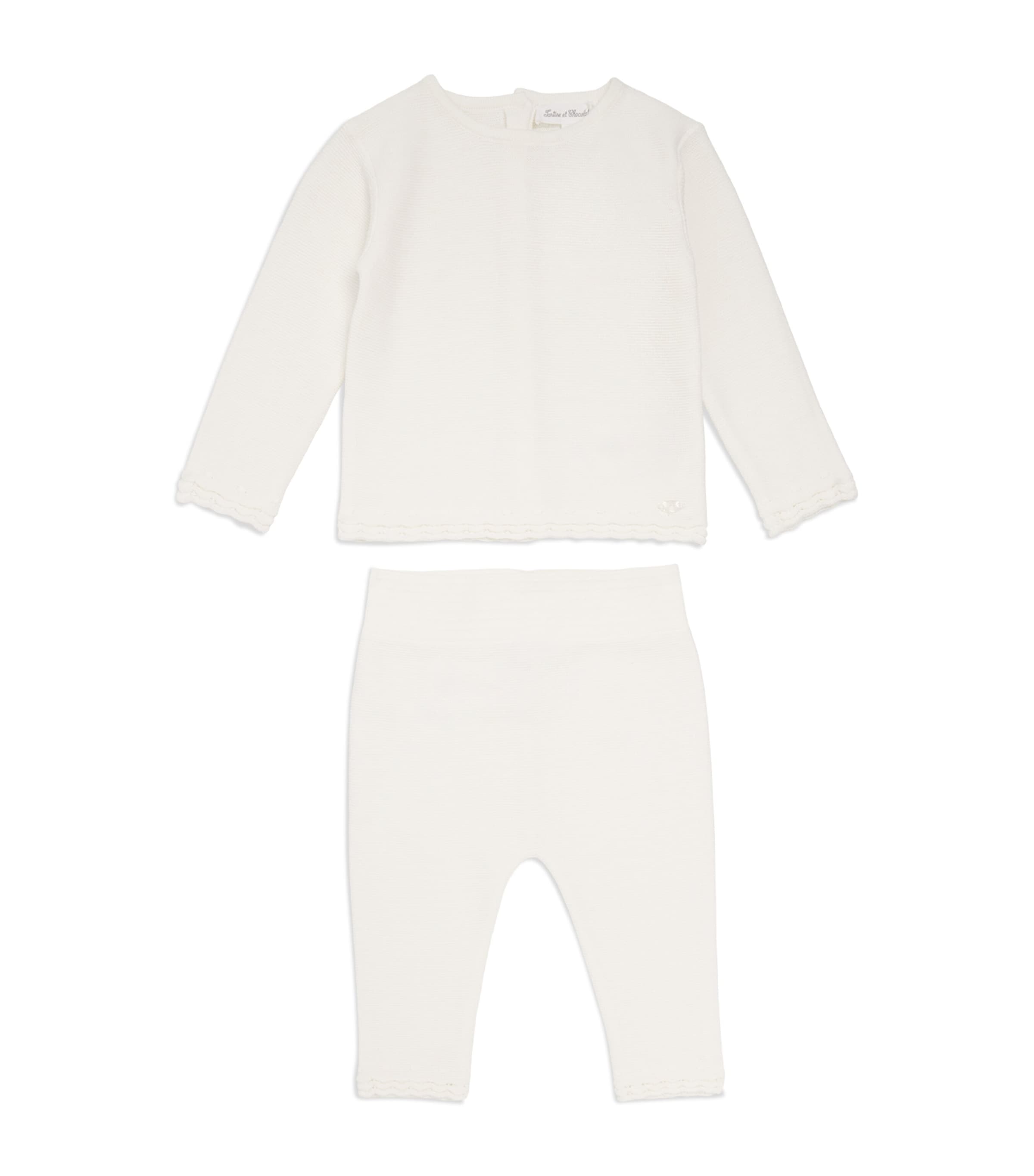 Cotton Knitted Top and Leggings Set (1-24 Months)