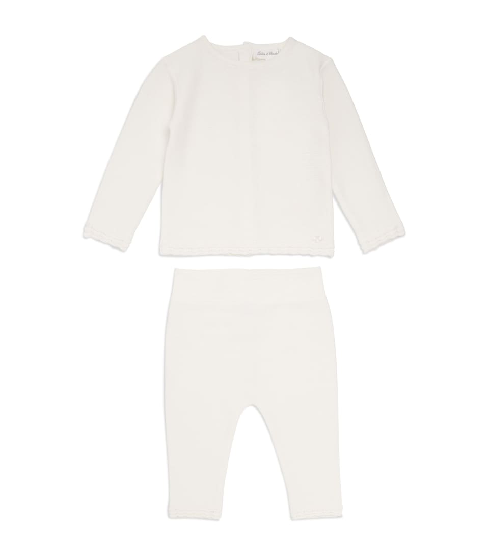 Cotton Knitted Top and Leggings Set (1-24 Months)