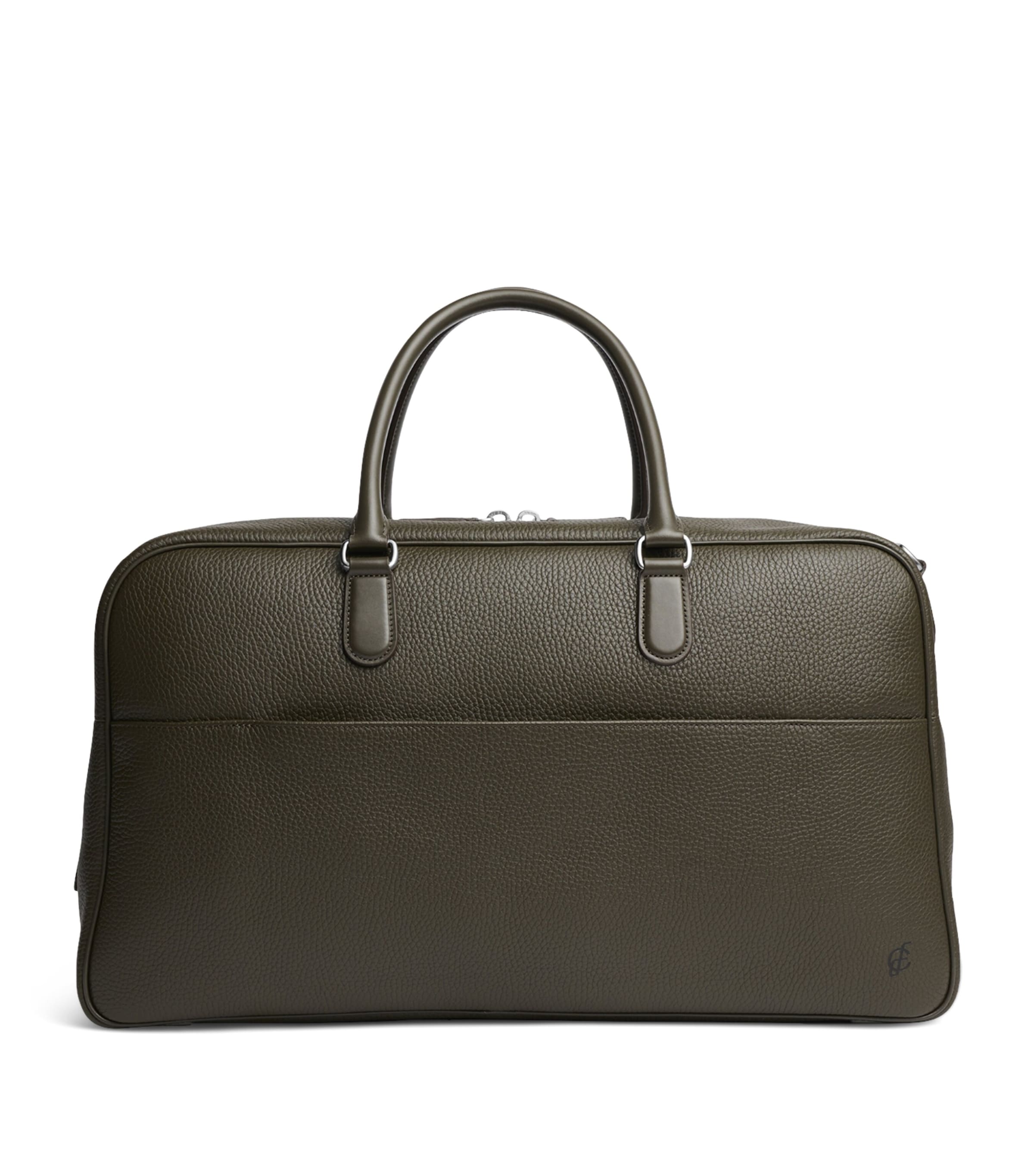 Carl Friedrik Leather Granville Duffle Bag Olive