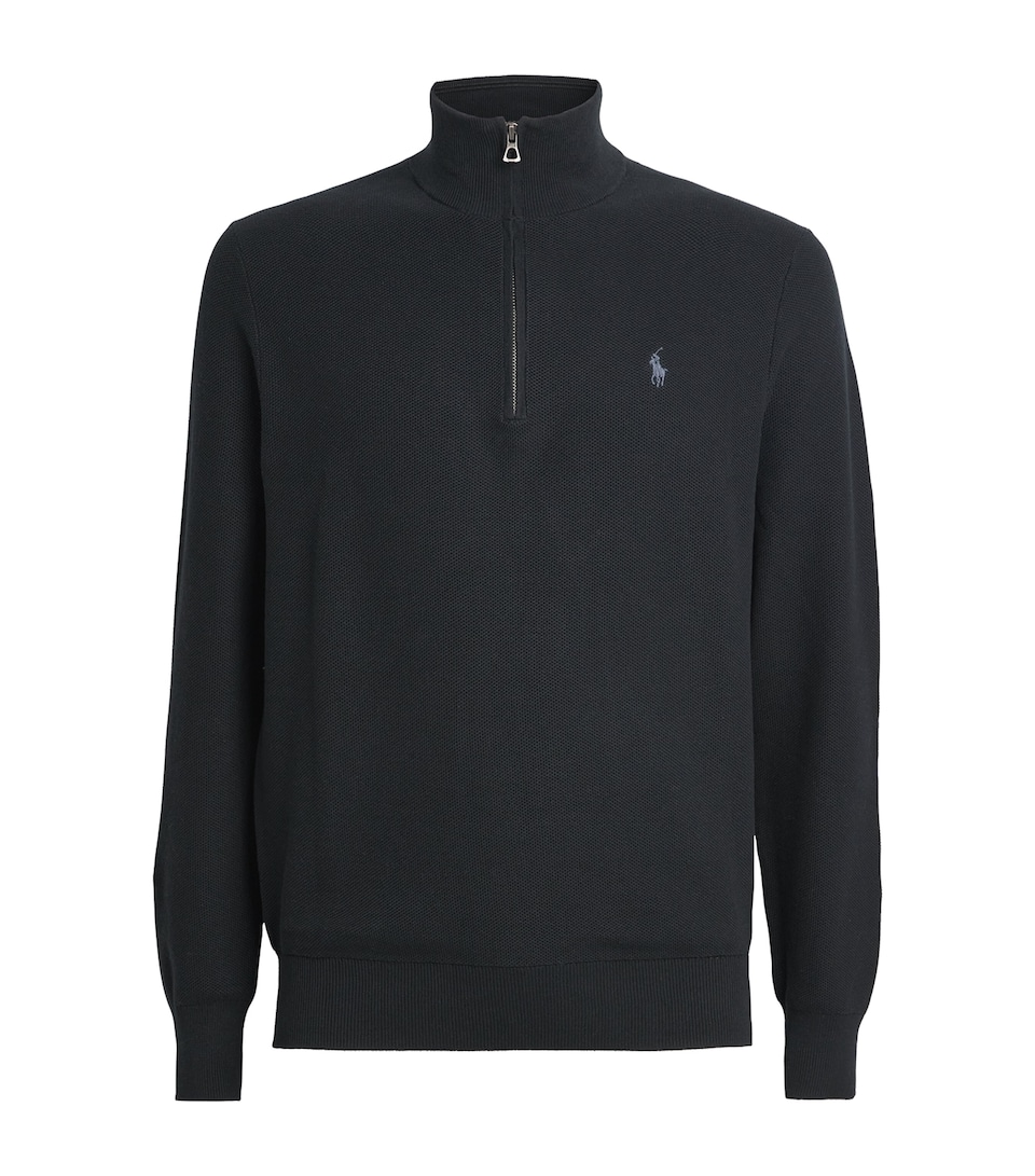 Cotton Half-Zip Sweater