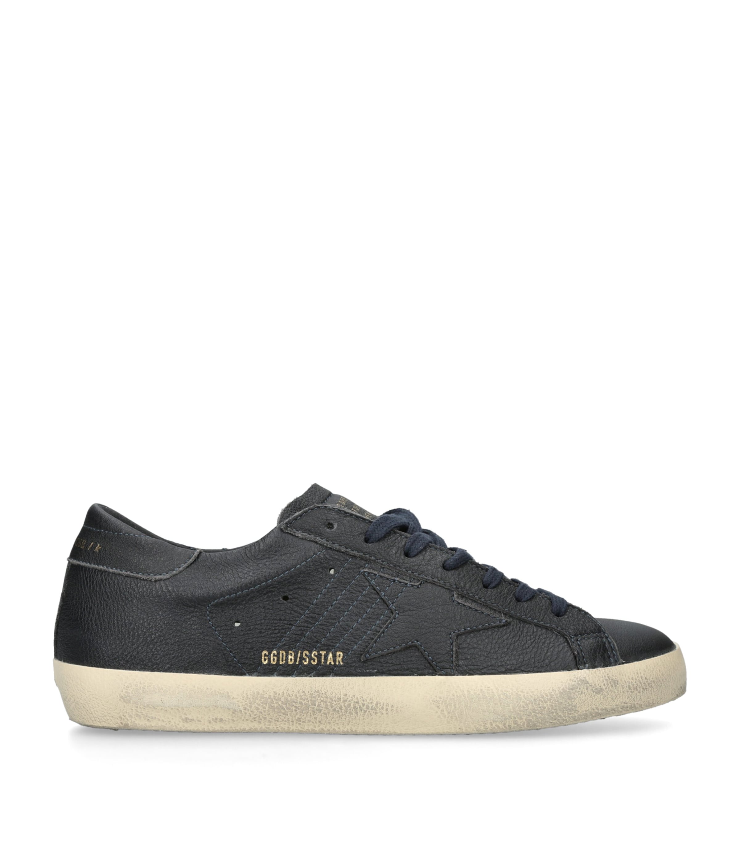 Golden Goose Leather Super-Star Sneakers Navy