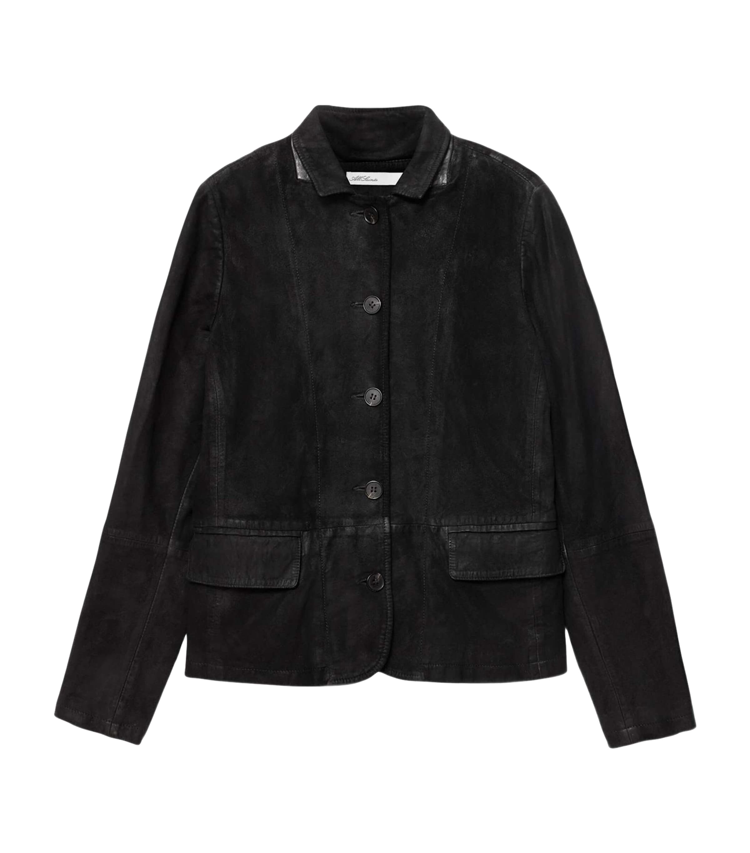 AllSaints Womens Suede Surveya Blazer Black