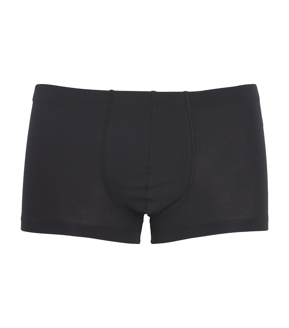 Hanro Mens Cotton Sensation Trunk Black