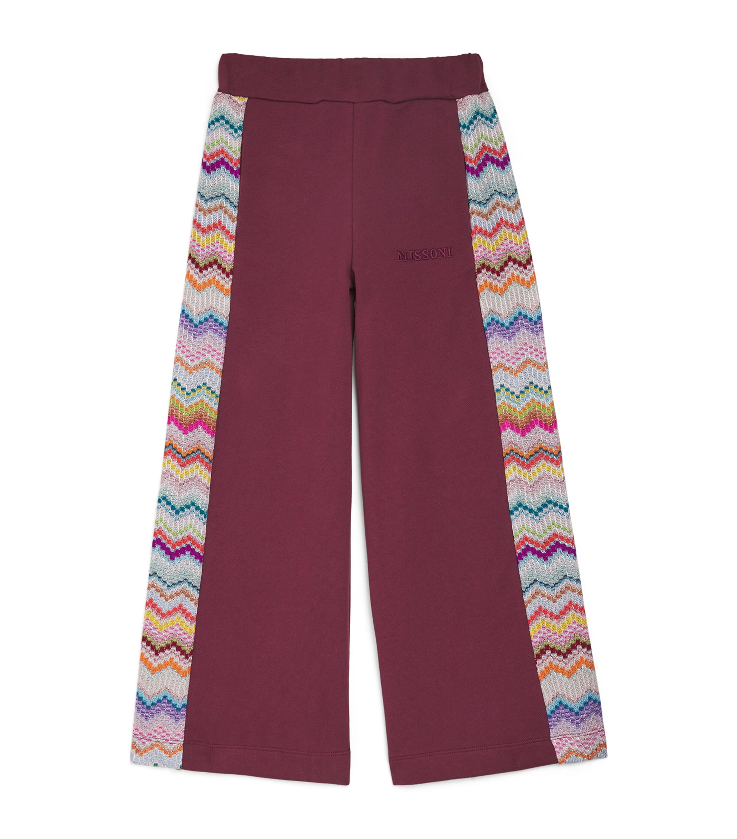 Missoni Kids Cotton Zigzag Sweatpants (4-14 Years) Plum
