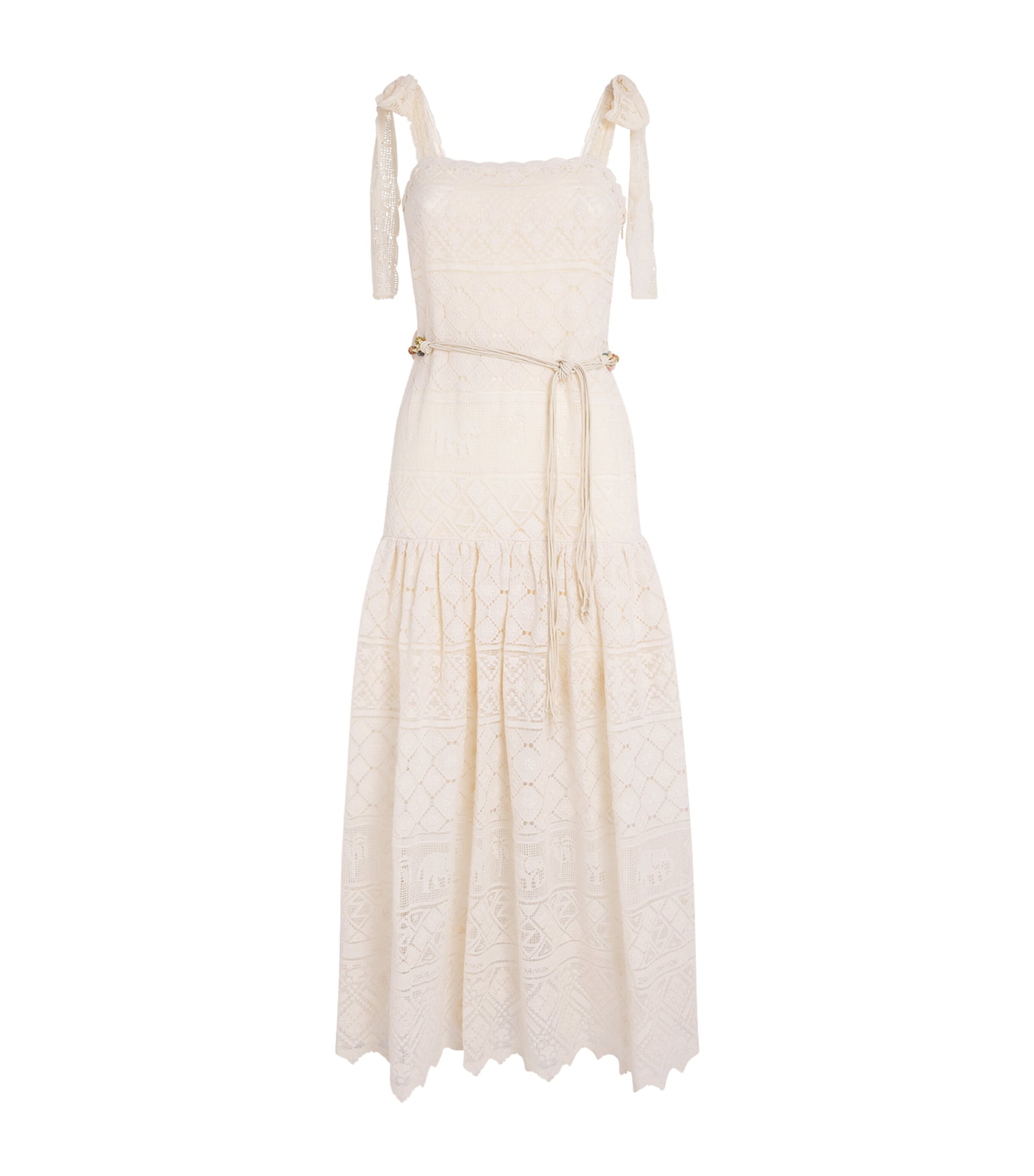 Zimmermann Womens Lace Indra Maxi Dress Tea