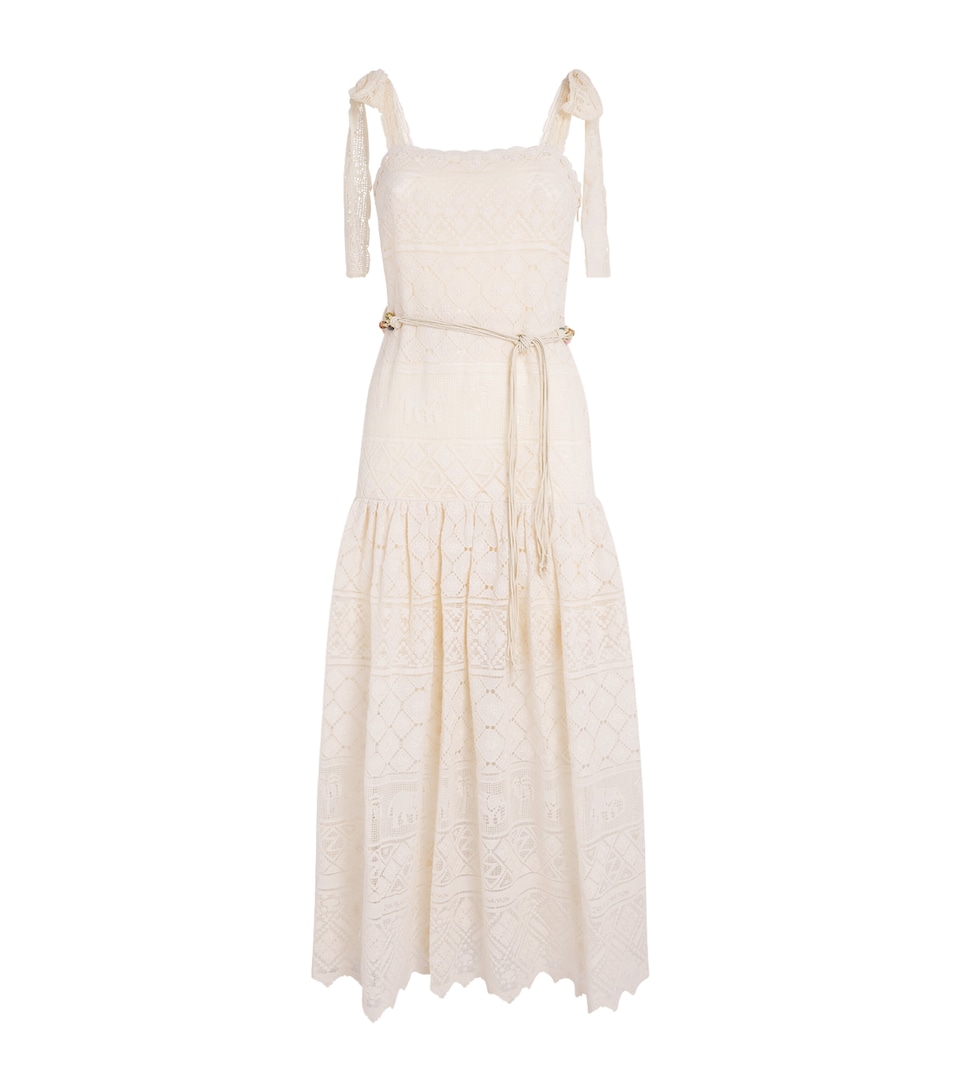 Zimmermann Womens Lace Indra Maxi Dress Tea