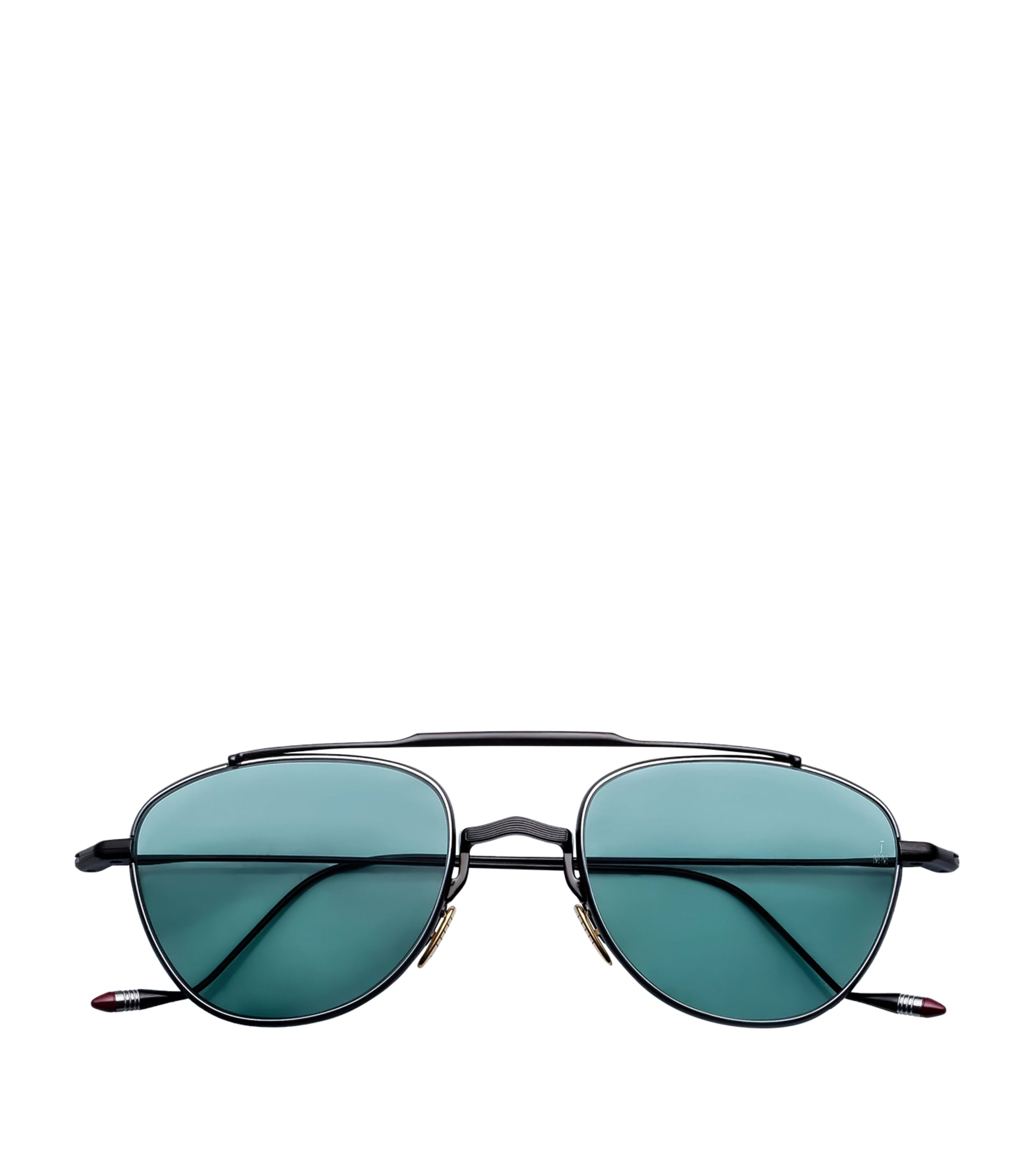 Jacques Marie Mage Titanium Flynn Aviator Sunglasses Paon