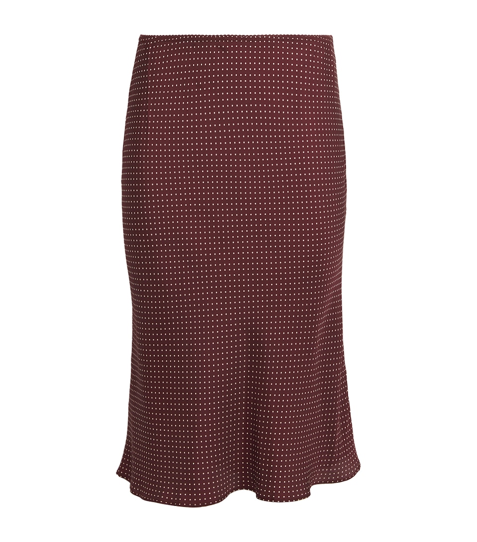 Silk-Blend Satin Elowette Midi Skirt