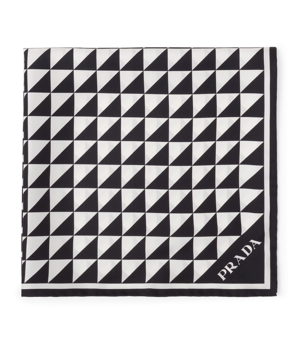 Prada Silk Triangle Scarf