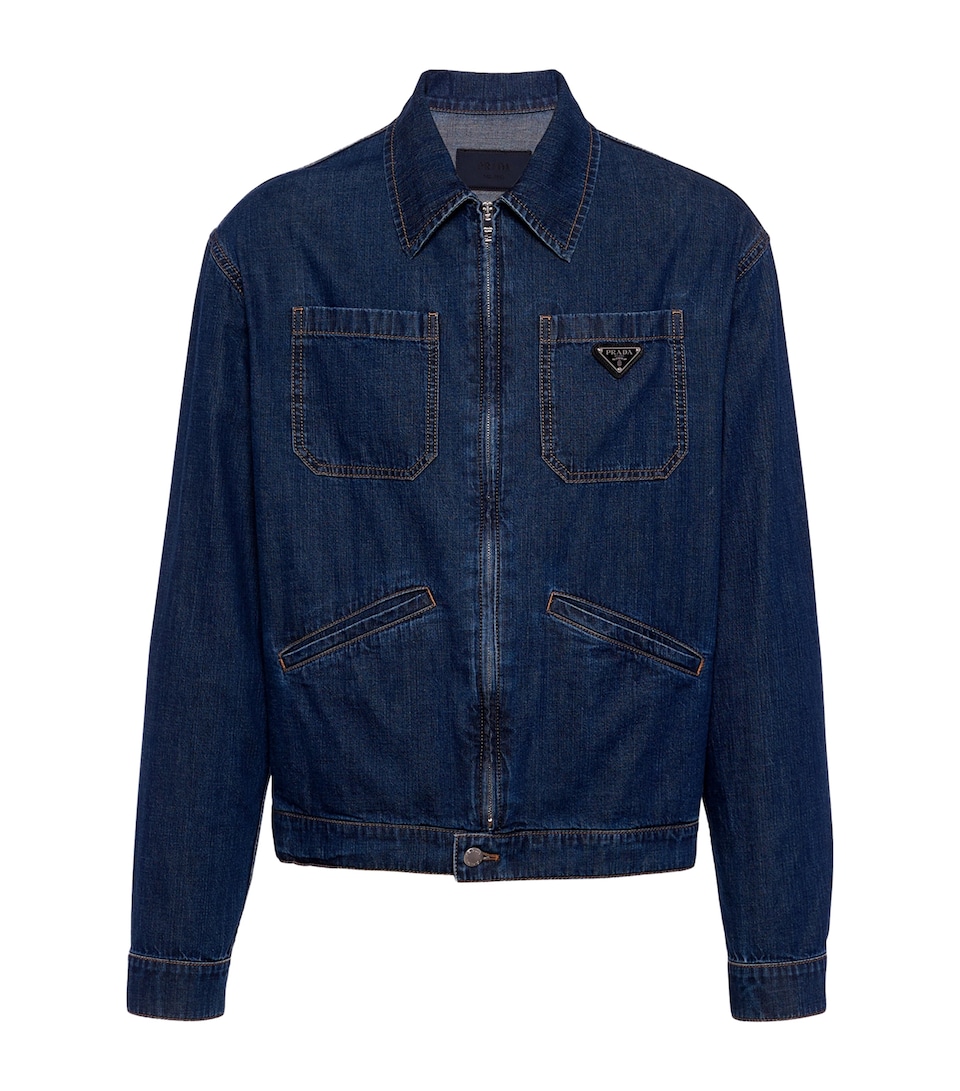 Logo-Plaque Denim Jacket