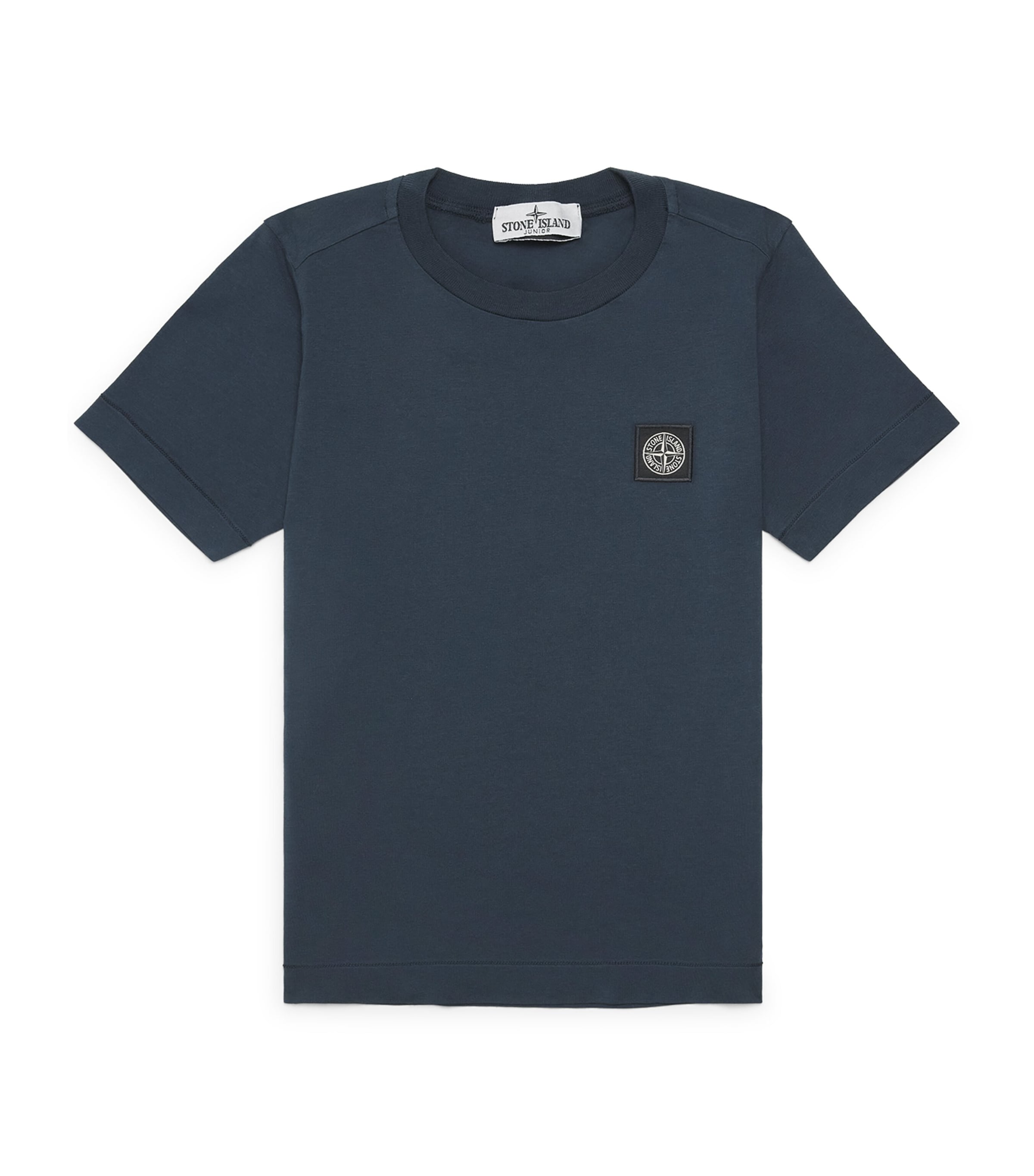 Stone Island Junior Cotton Logo T-Shirt (2-14 Years) Navy Blue