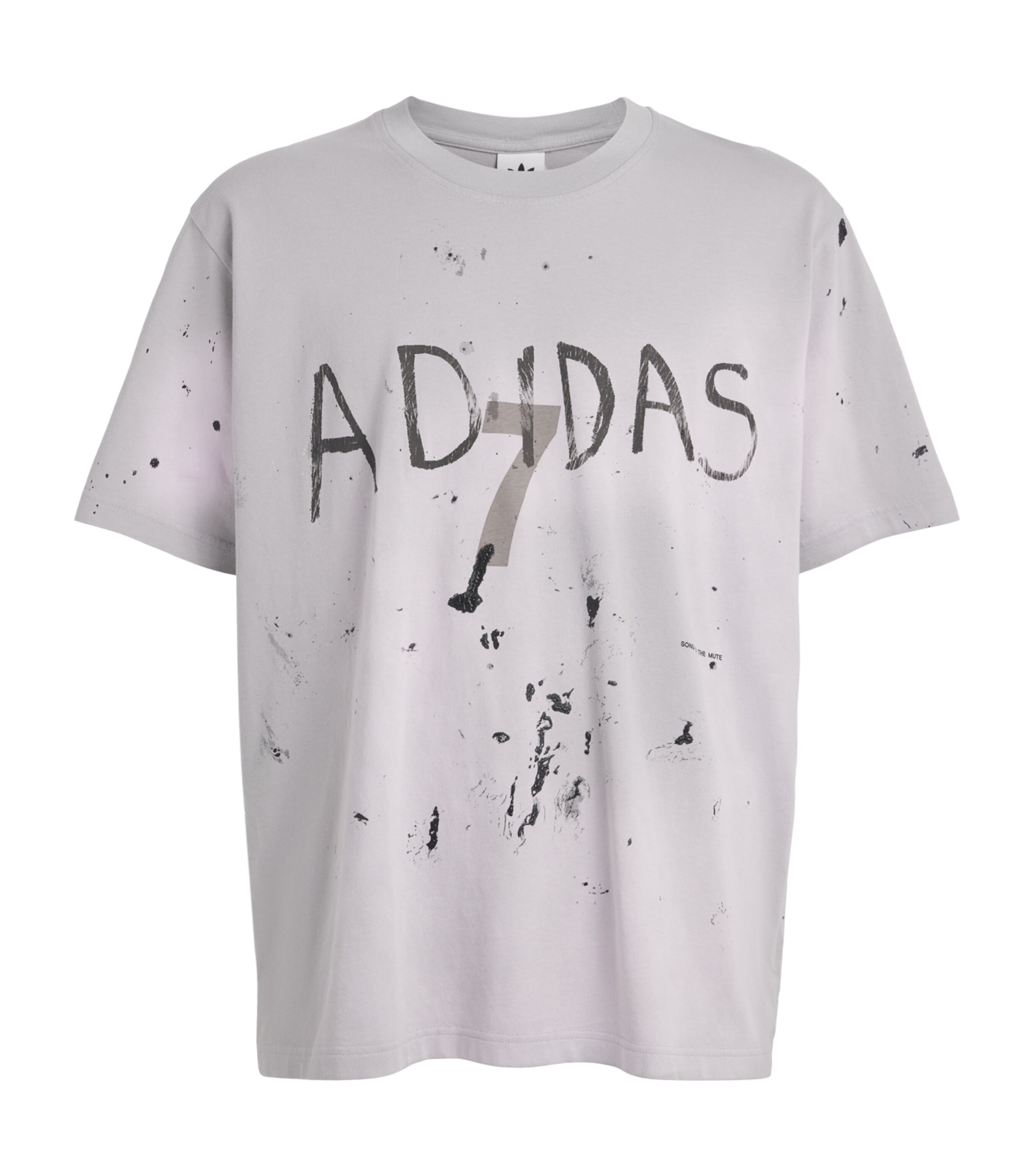 adidas Mens x Song for the Mute 7 Printed T-Shirt Grey Two