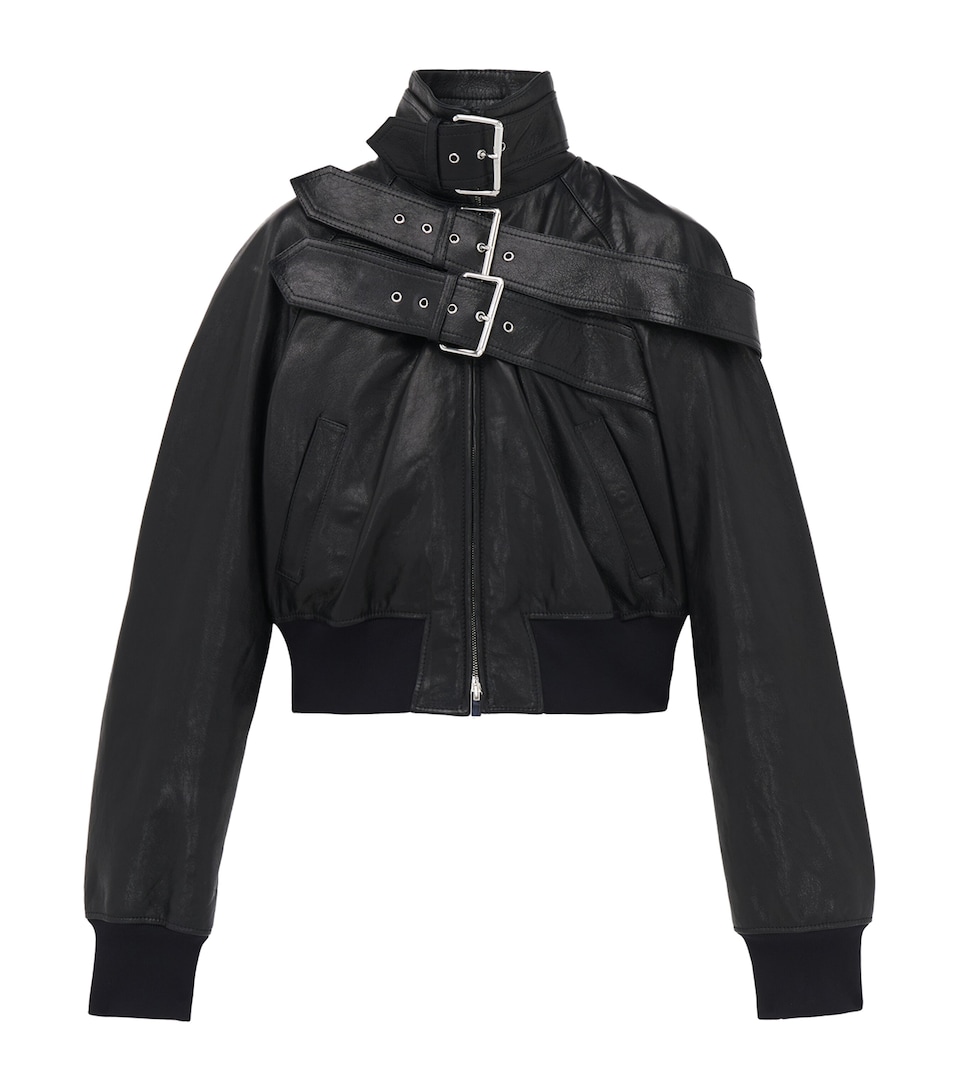 Leather Bomber Jacket