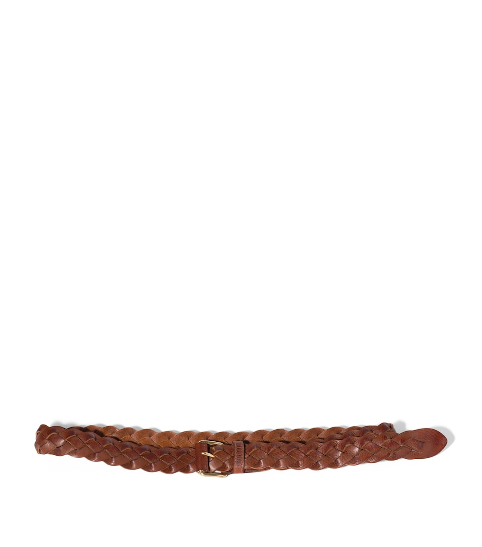 Miu Miu Calfskin Woven Belt