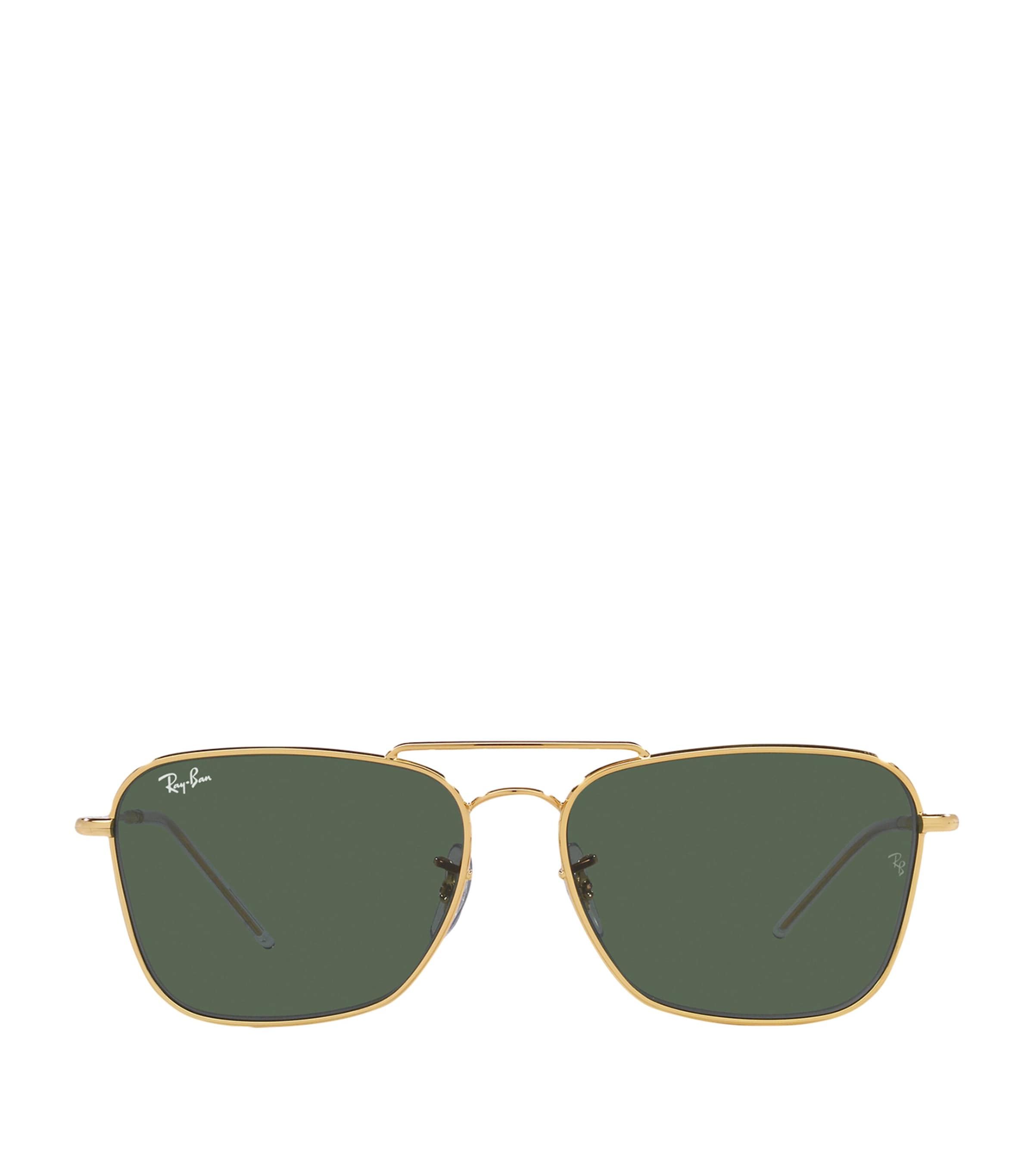 Gold-Tone Square Sunglasses