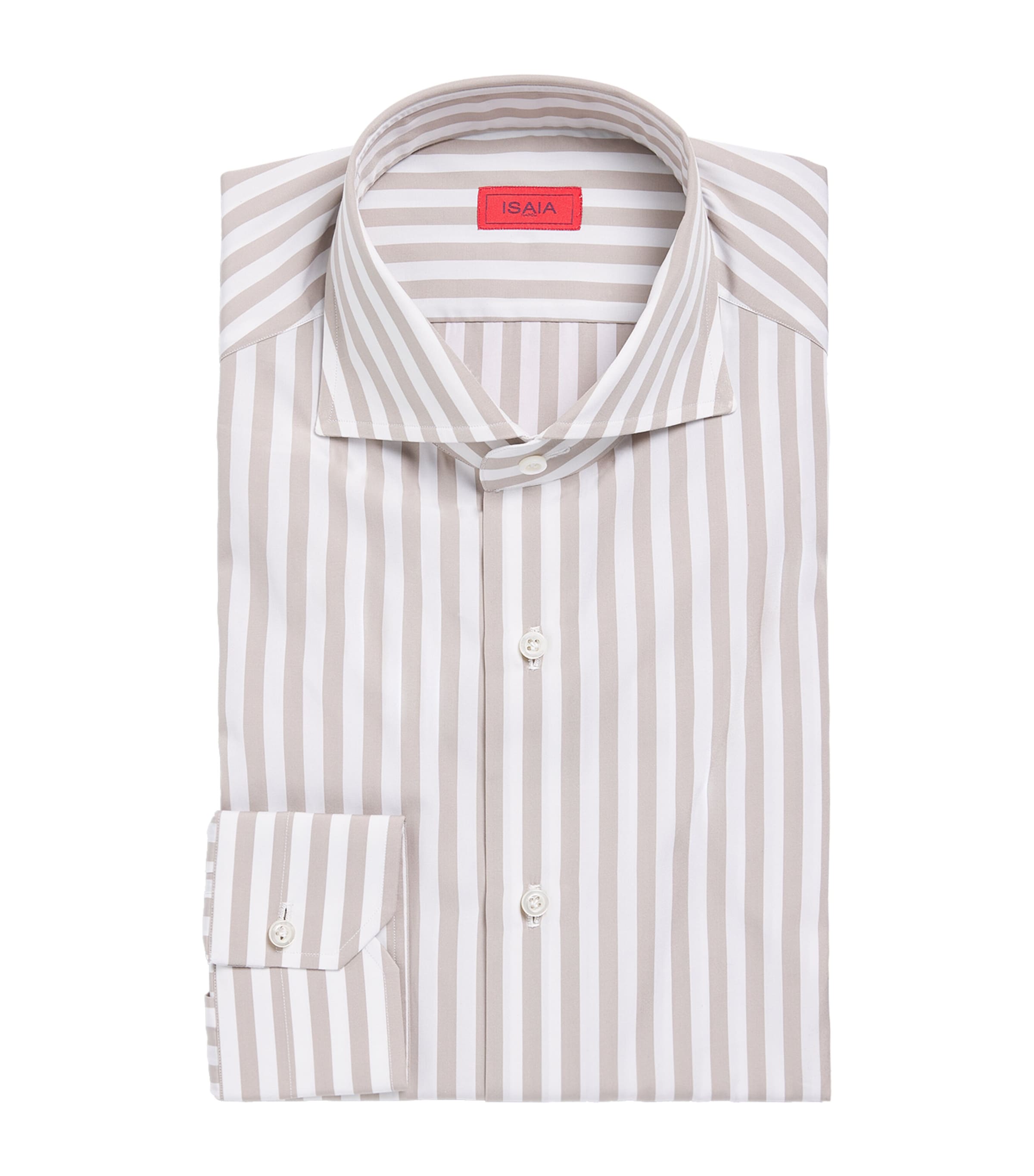 Isaia Mens Cotton Stripe Shirt