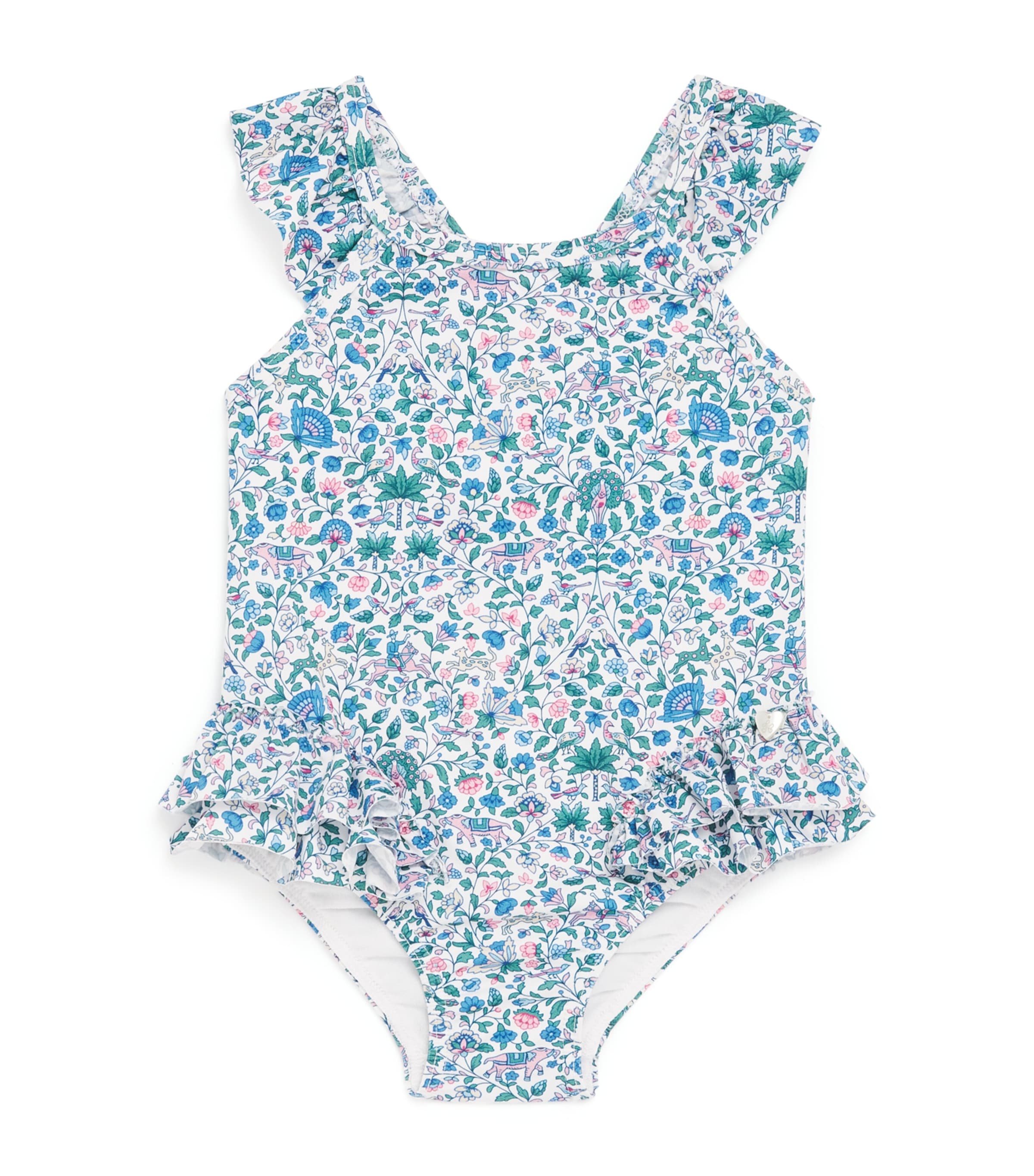 Frilled Liberty Print Floral Swimsuit (3 Months-4 Years)