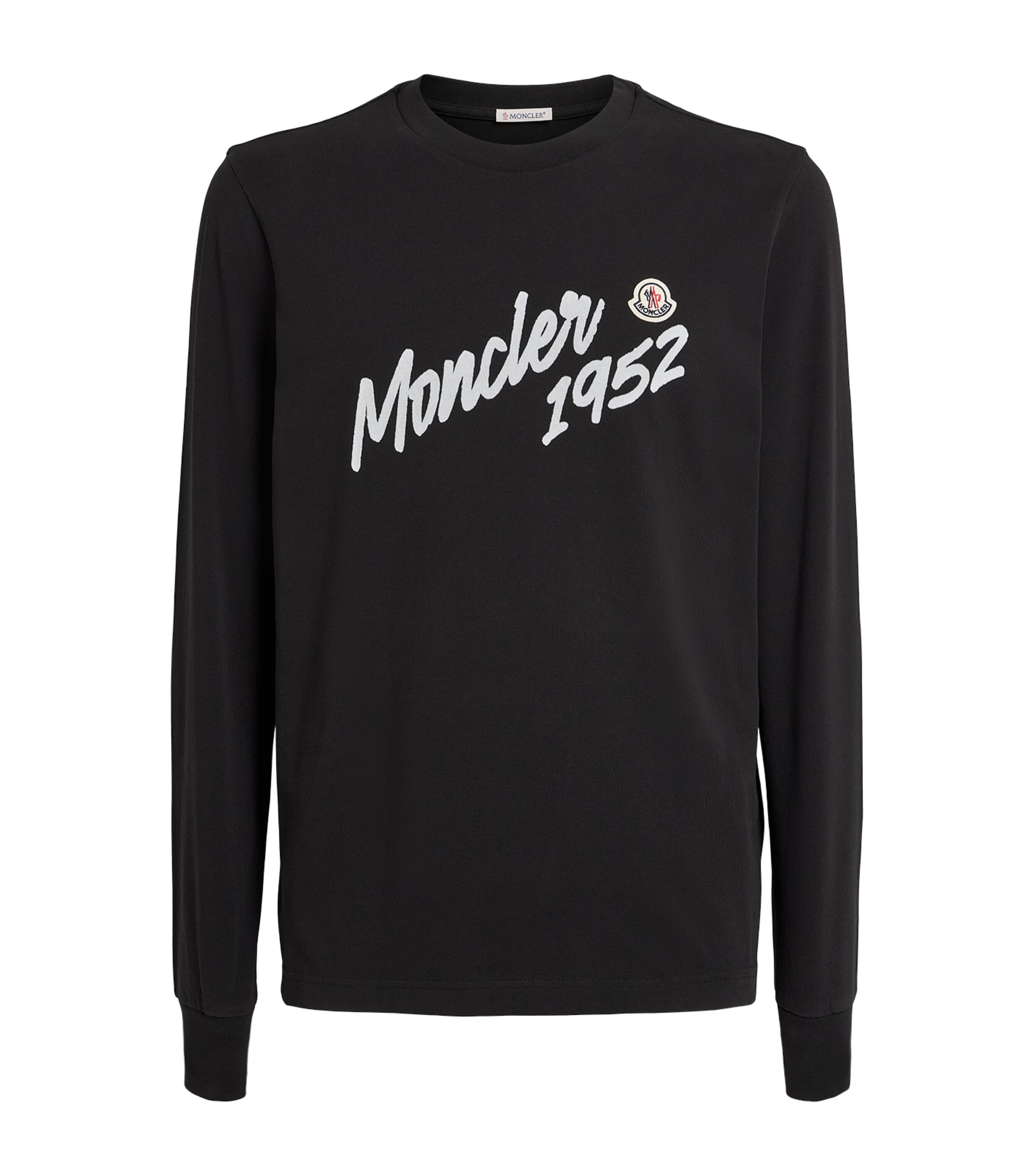 Moncler Mens Cotton Logo Long-Sleeve T-Shirt