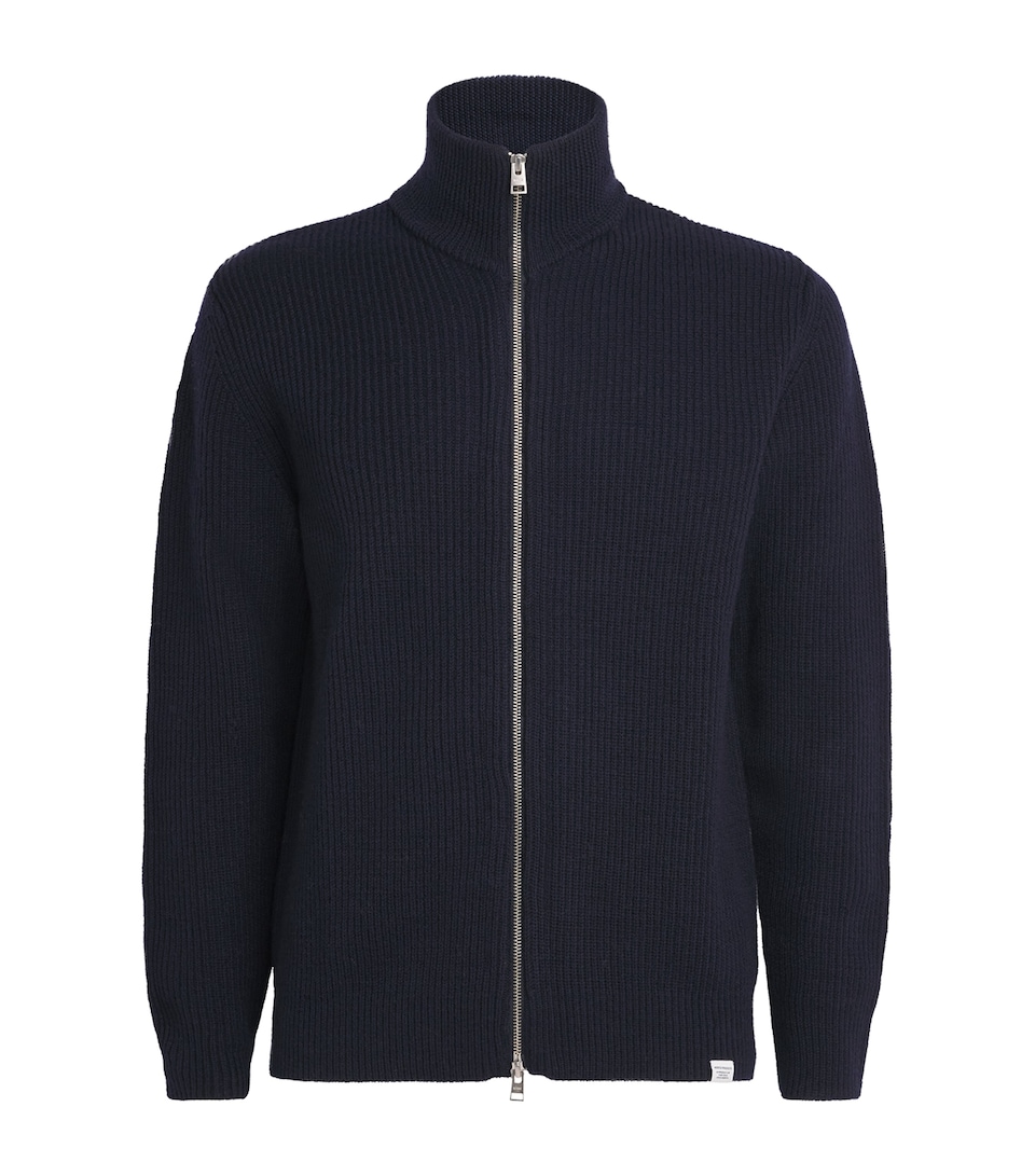 Wool Rib-Knit Hagan Jacket