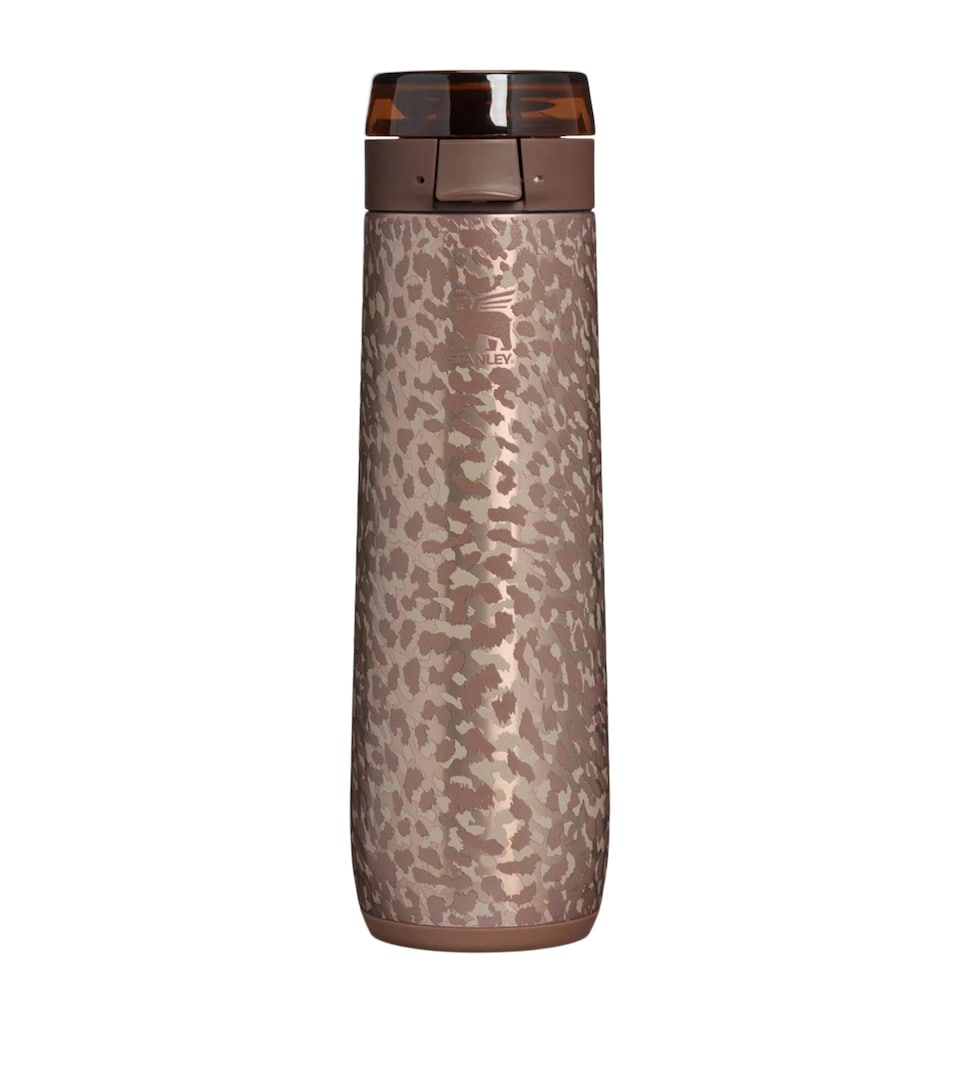 Stanley FlowState Spring Bottle (0.59L) Pale Gold Leopard