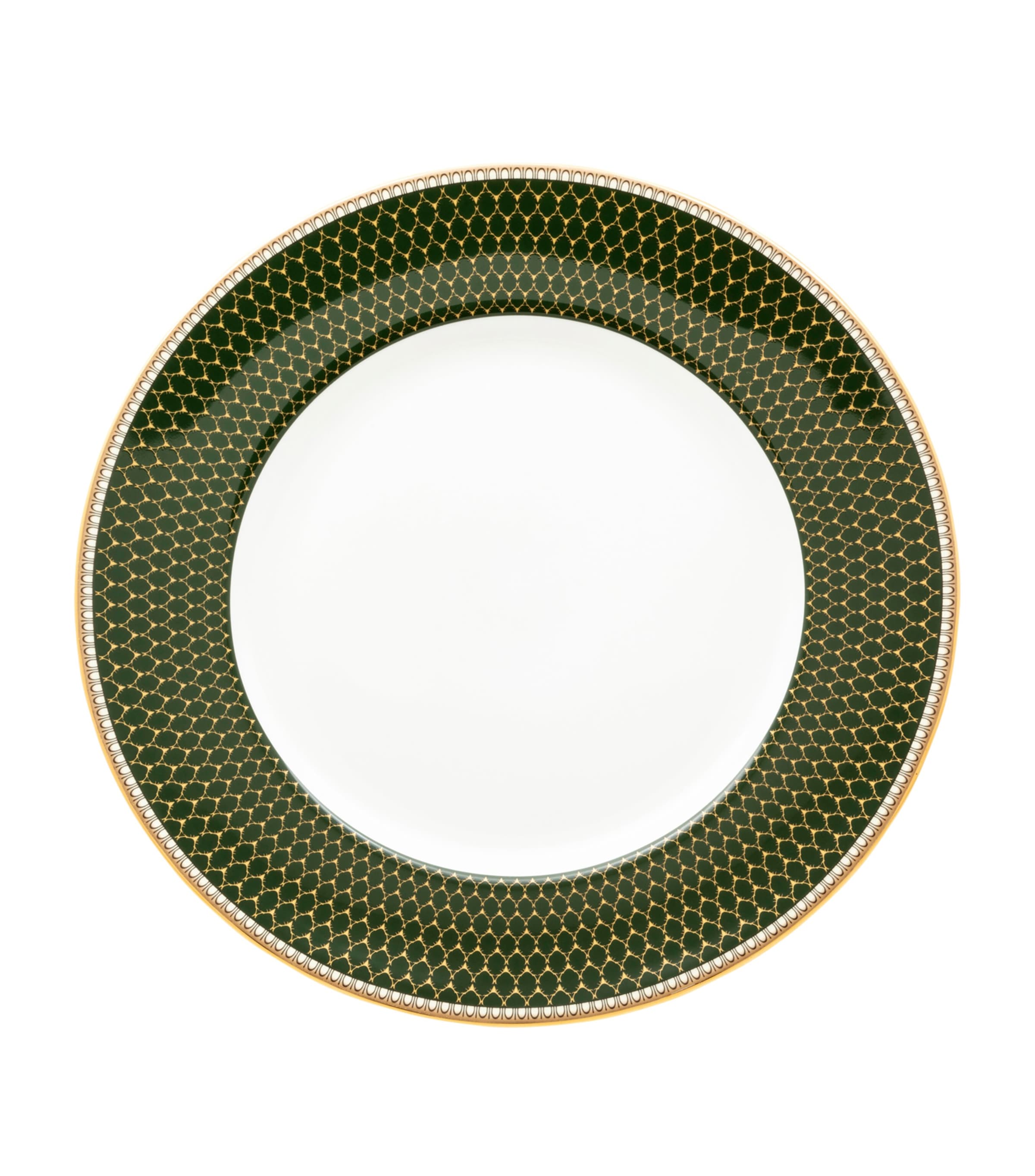 Halcyon Days Antler Trellis Plate (21cm) Green