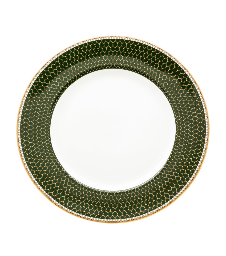 Halcyon Days Antler Trellis Plate (21cm) Green