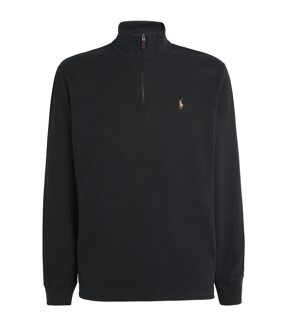 Cotton Quarter-Zip Sweater